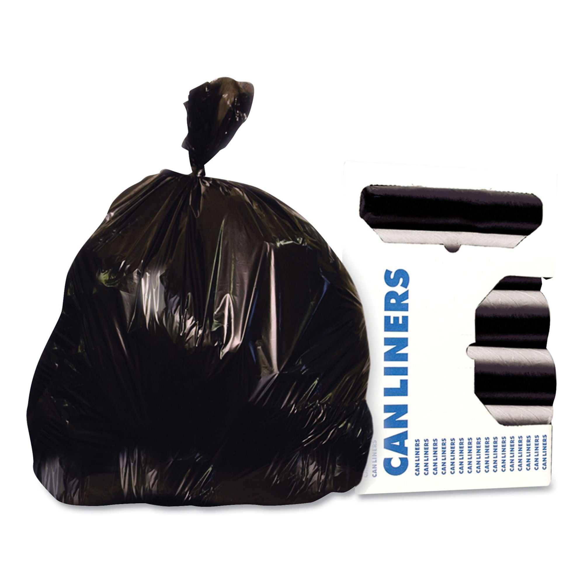 Essendant Co-United Stationers - HERH8647TK Trash Bag Heritage™ 56 gal. 0.90 mil 43 X 47 Inch Black Super Tuf Star Seal Bottom Flat Pack