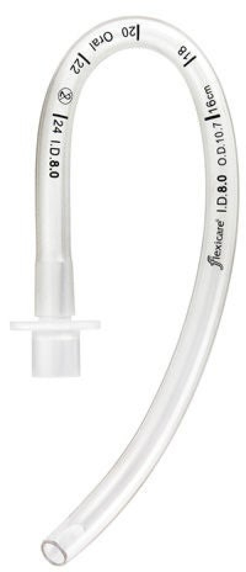 Flexicare - 038-964-060U Uncuffed Endotracheal Tube Flexicare® VentiSeal Curved 6.0 mm ID Adult Murphy Eye