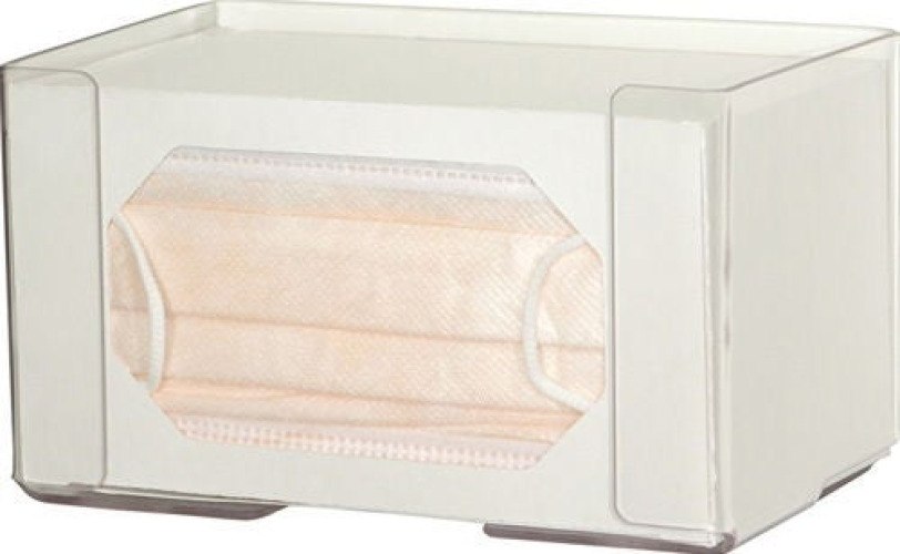 Bowman Manufacturing - FP-121 PPE Dispenser BOWMAN® Wall Mount 1-Box Capacity Clear 7-11/16 W X 4-3/8 H X 4-1/8 D Inch PETG Plastic