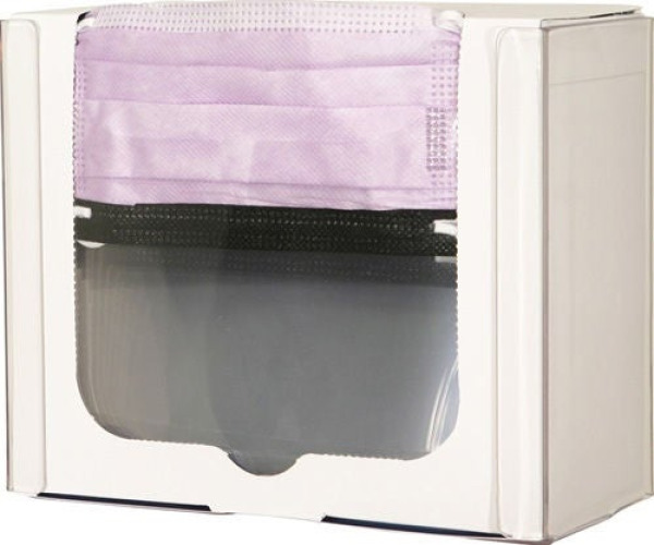 Bowman Manufacturing - FP-120 PPE Dispenser BOWMAN® Wall Mount 1-Box Capacity Clear 9-3/16 W X 7-1/2 H X 4-3/16 D Inch PETG Plastic