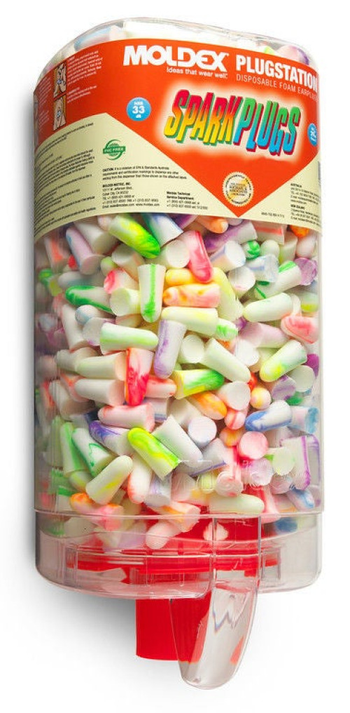 Moldex-Metric - 6645 Earplug Dispenser SparkPlugs® Wall Mount 500 Pair Capacity Clear