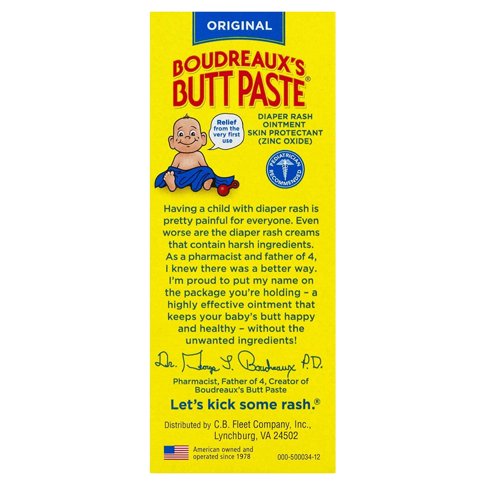 Blairex Labs - 62103033302 Boudreaux's Original Butt Paste Diaper Rash Treatment
