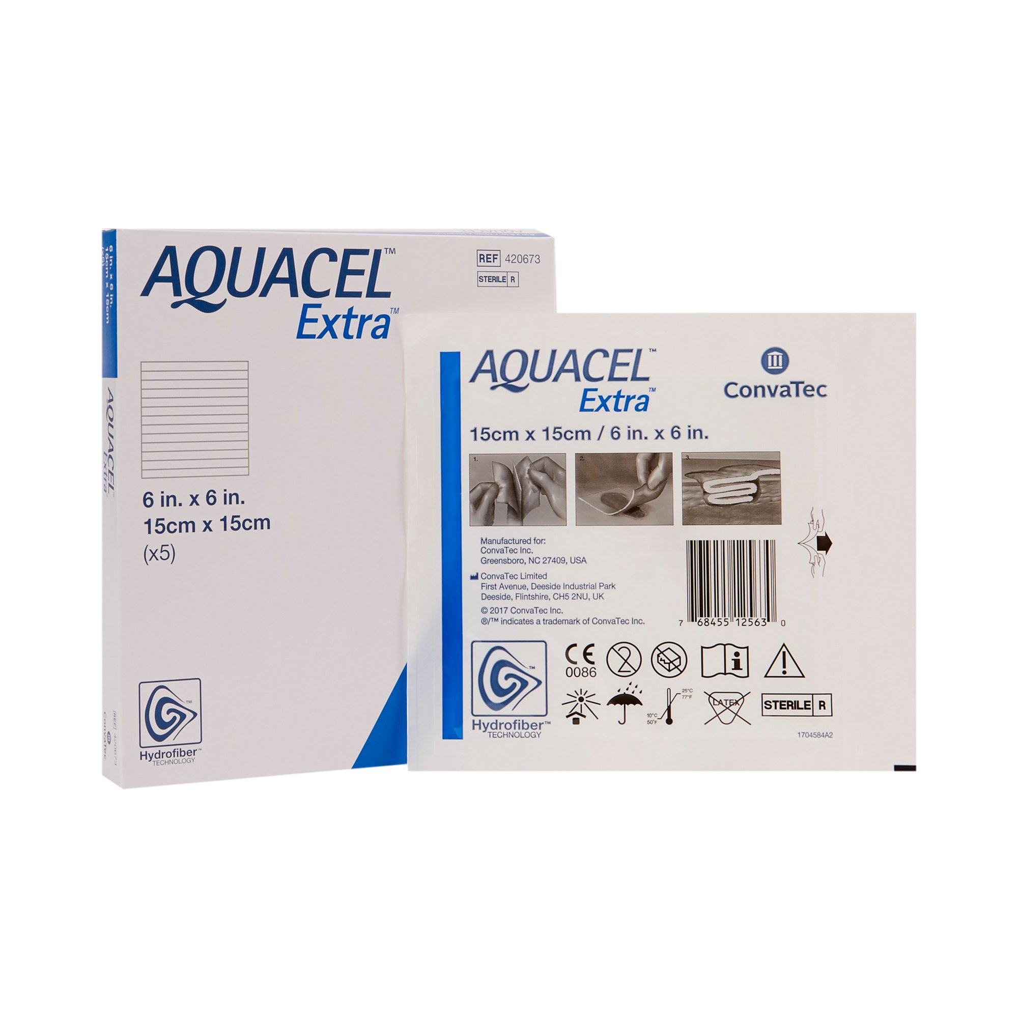 ConvaTec - 420673 Aquacel® Extra™ Gelling Fiber Wound Dressing