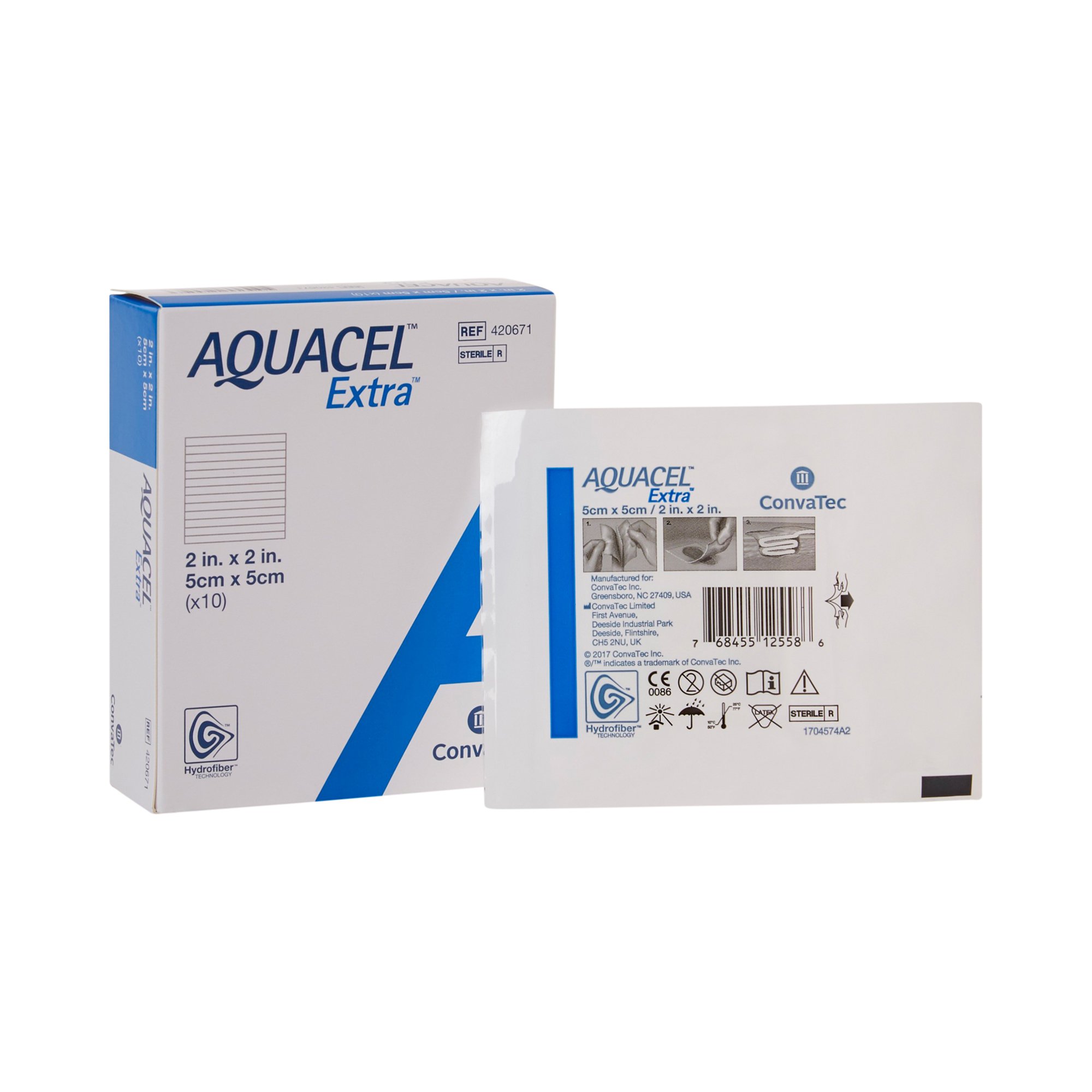 ConvaTec - 420671 Aquacel® Extra™ Gelling Fiber Wound Dressing
