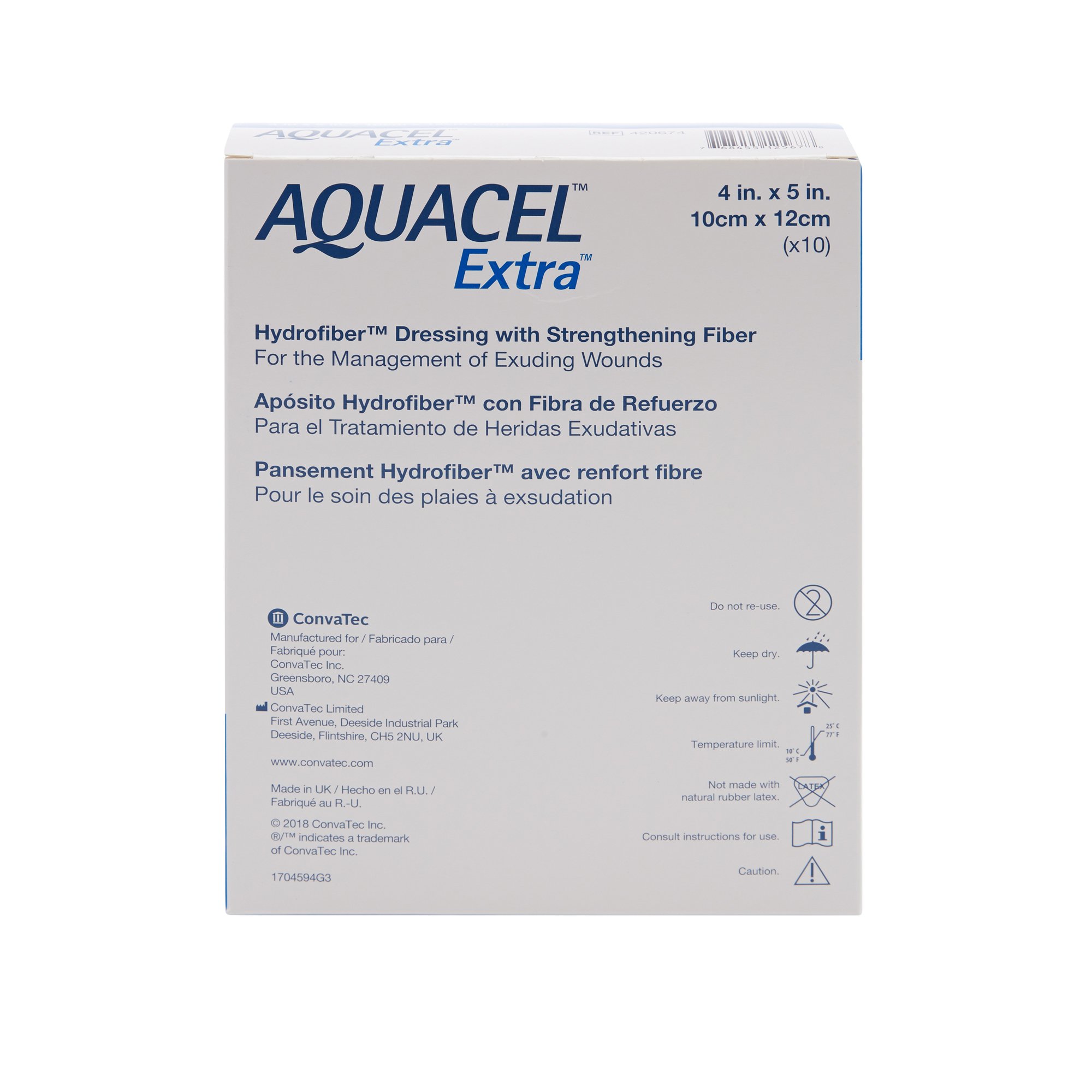 Aquacel Extra Gelling Fiber Wound Dressing 420674 by ConvaTec