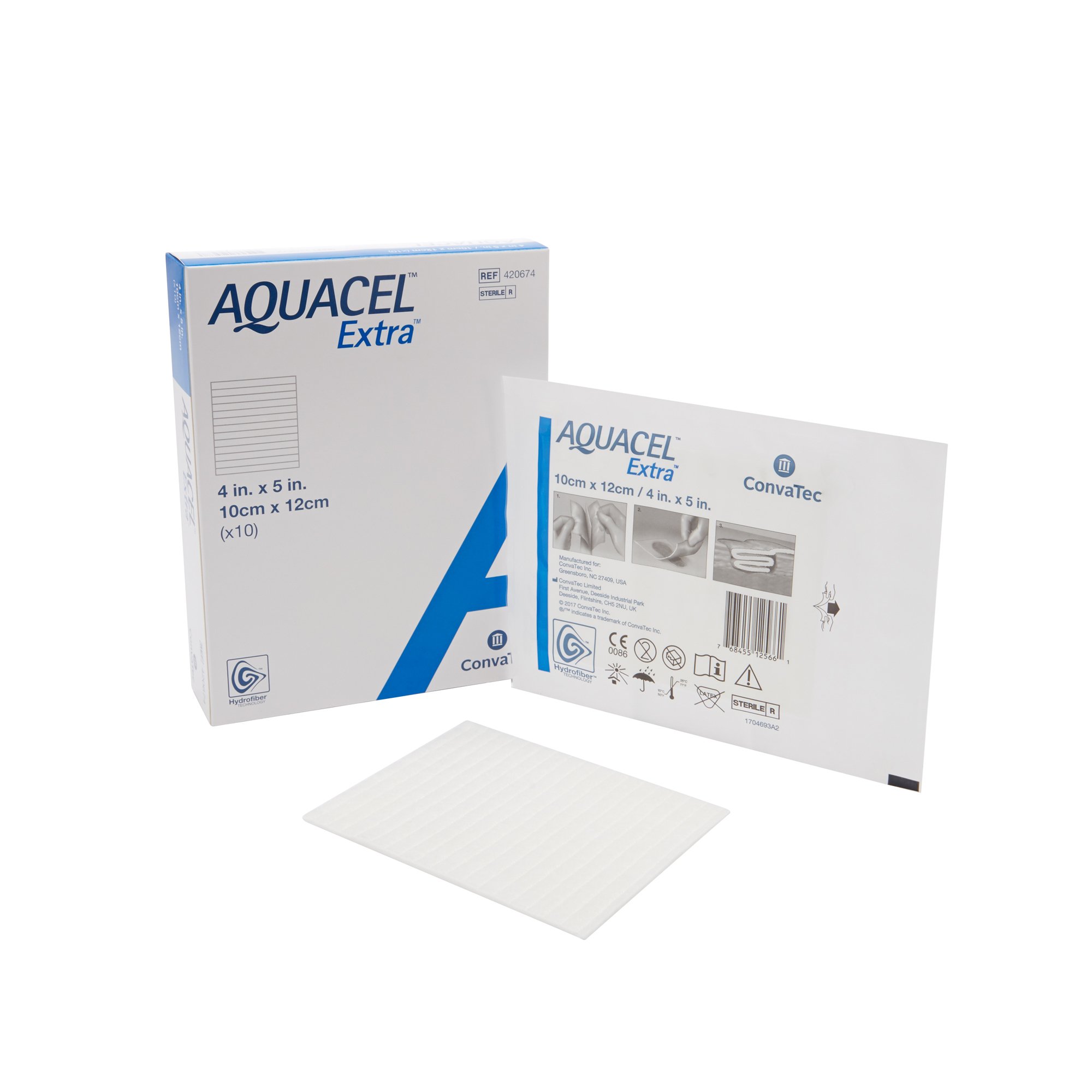 ConvaTec - 420674 Aquacel® Extra™ Gelling Fiber Wound Dressing