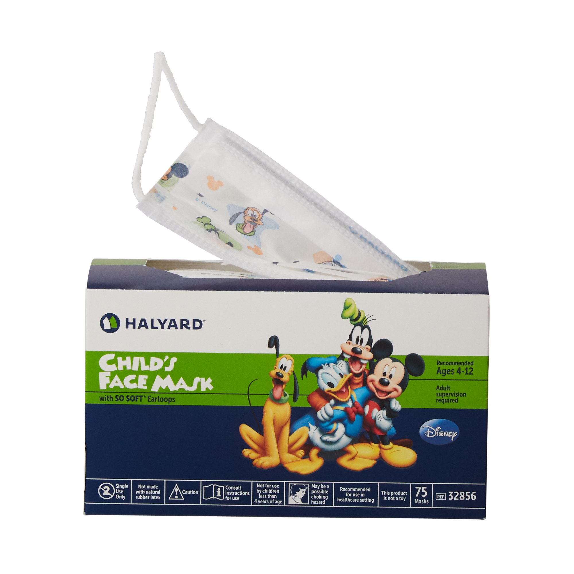 O&M Halyard Inc - 32856 Halyard Procedure Mask Pleated Earloops Child Size Kid Design (Disney)