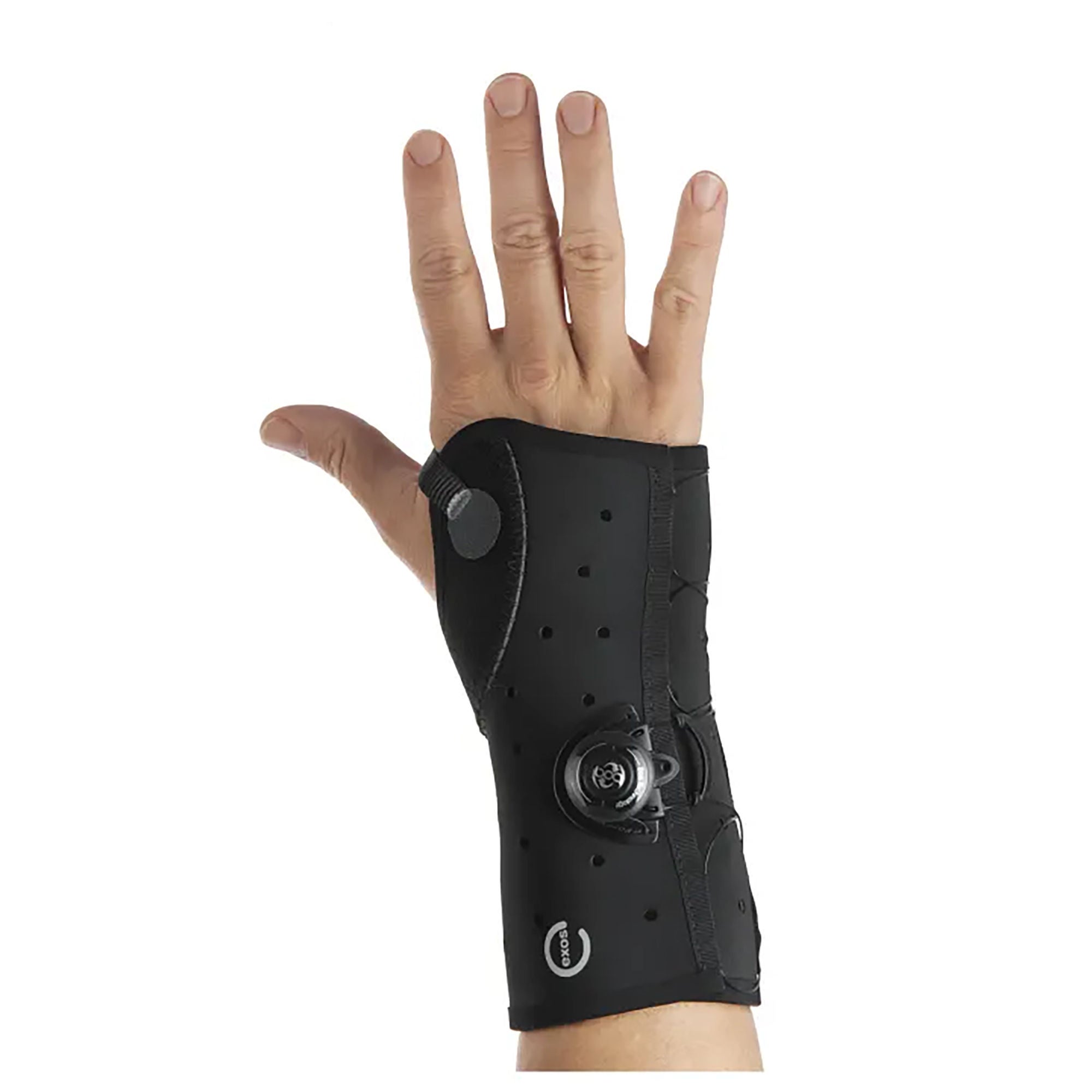 DJO - 221-42-1111 Wrist Brace with Boa® Exos® Thermoformable Polymer / Nylon Right Hand Black Small
