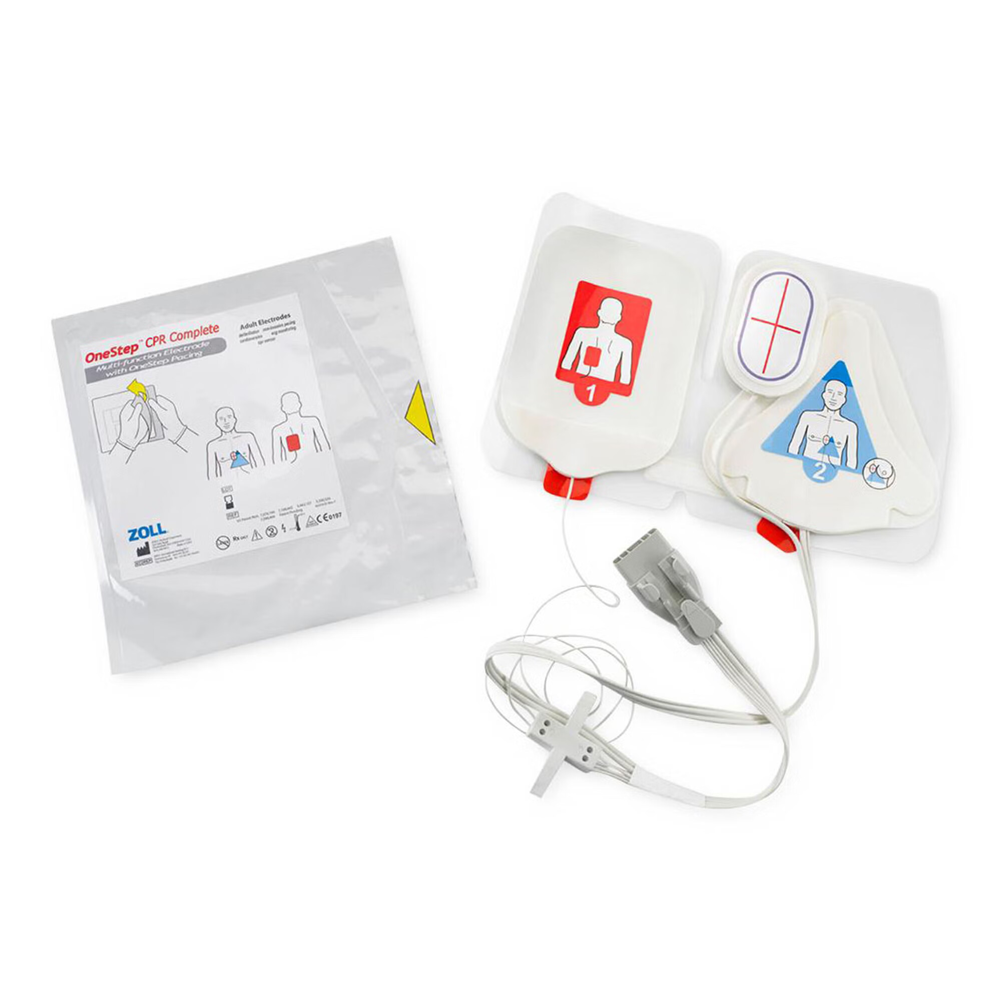 Zoll Medical - 8900-0224-01 AED Defibrillator Pad OneStep™ Plug Connector Adult