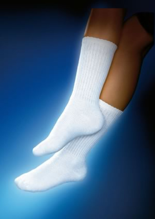 BSN Medical - 110847 Diabetic Compression Socks Jobst® Sensifoot™ Crew Medium Navy Closed Toe