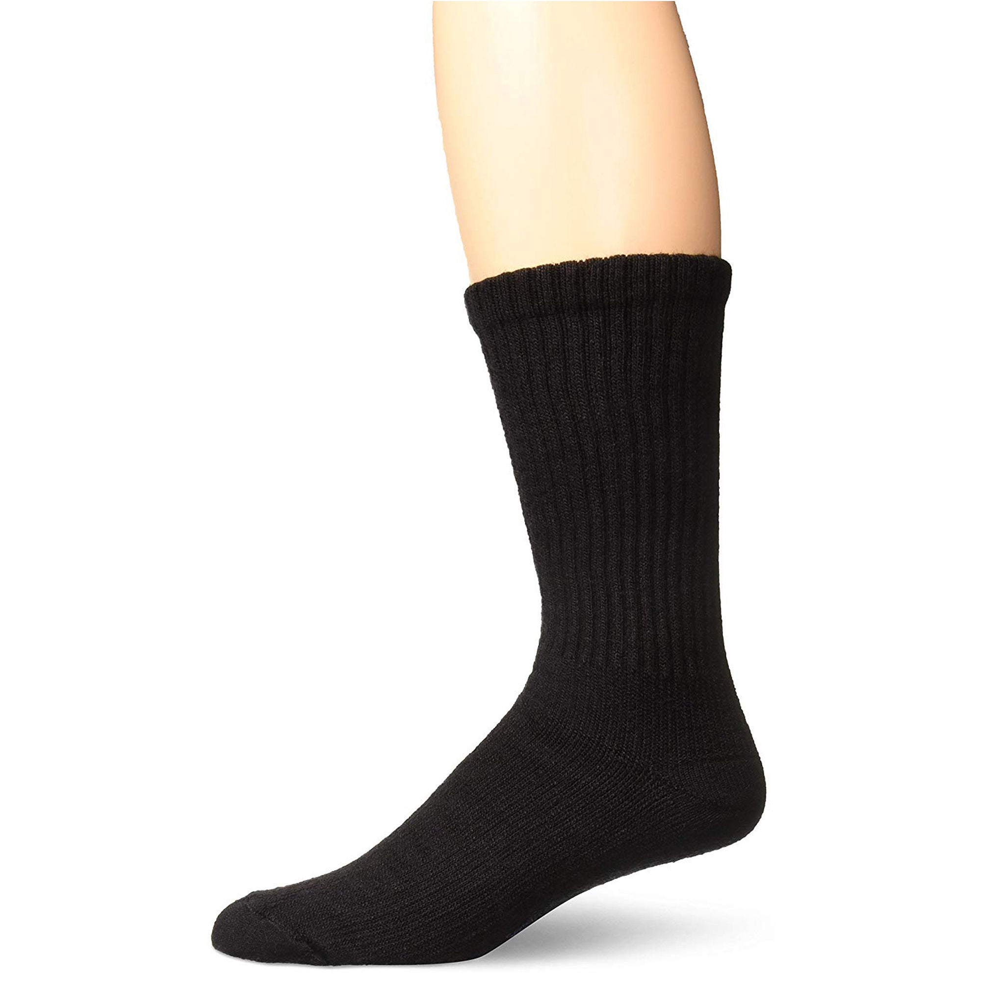 BSN Medical - 110852 Diabetic Compression Socks Jobst® Sensifoot™ Crew Medium Black Closed Toe