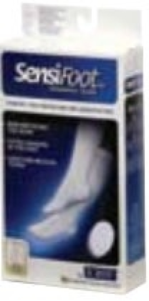 BSN Medical - 110853 Diabetic Compression Socks Jobst® Sensifoot™ Crew Large Black Closed Toe