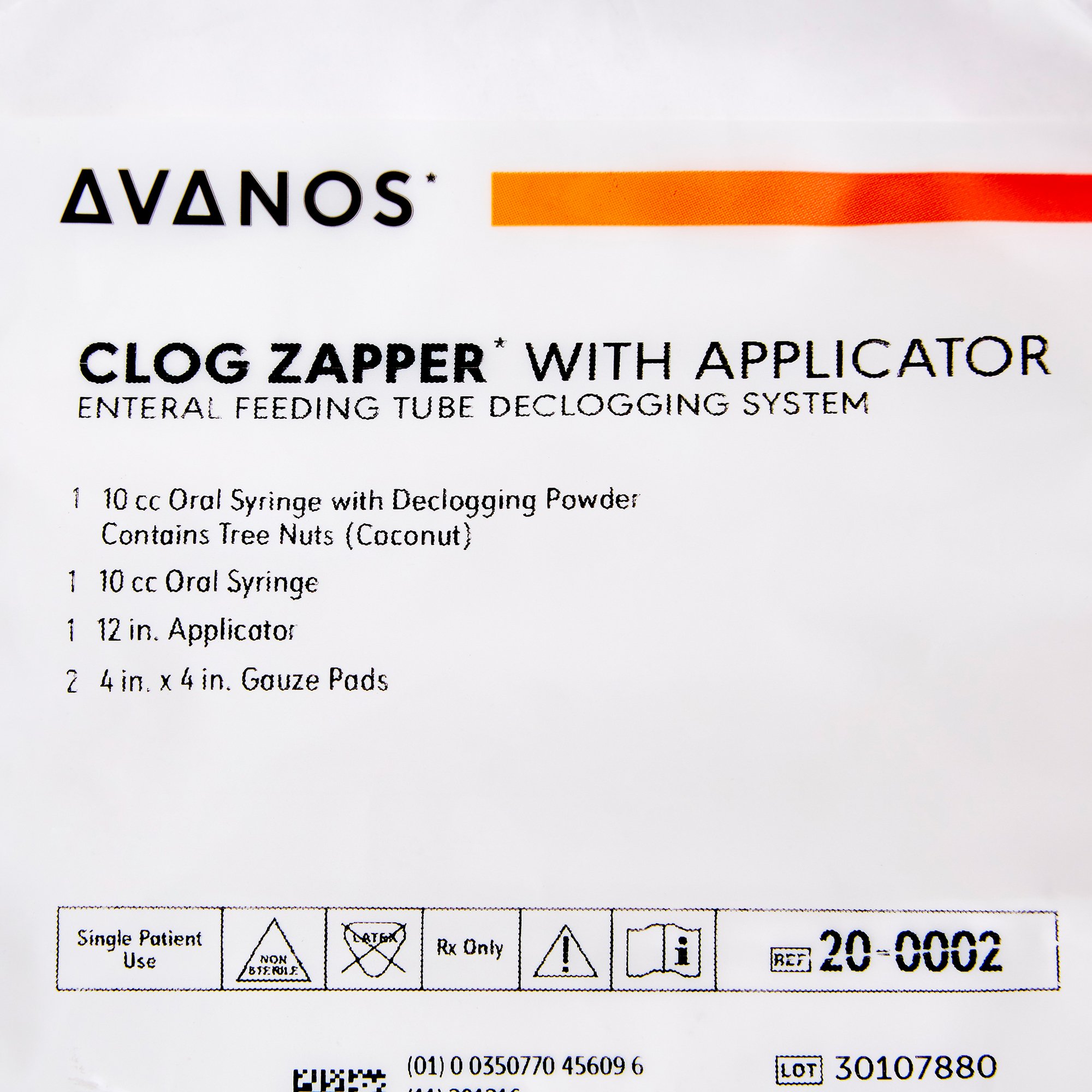 Avanos Medical Sales LLC - 20-0002 Clog Zapper™ Enteral Feeding Tube Declogger Kit