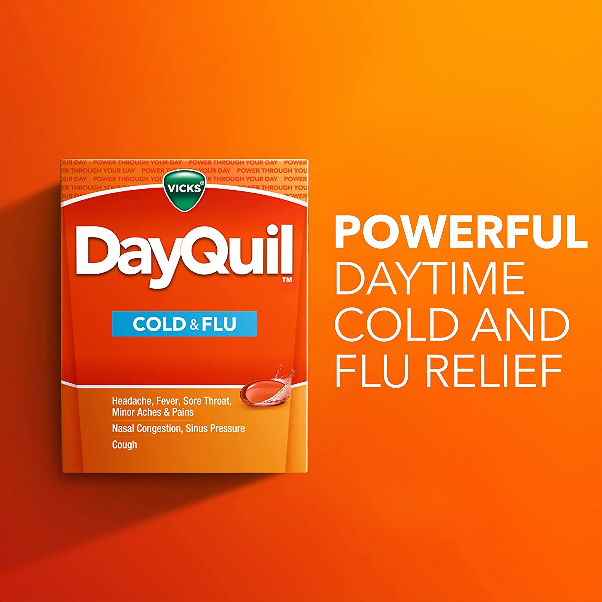 Procter & Gamble 37000055824 - Vicks DayQuil Cold & Flu LiquiCaps™ - 24/Carton