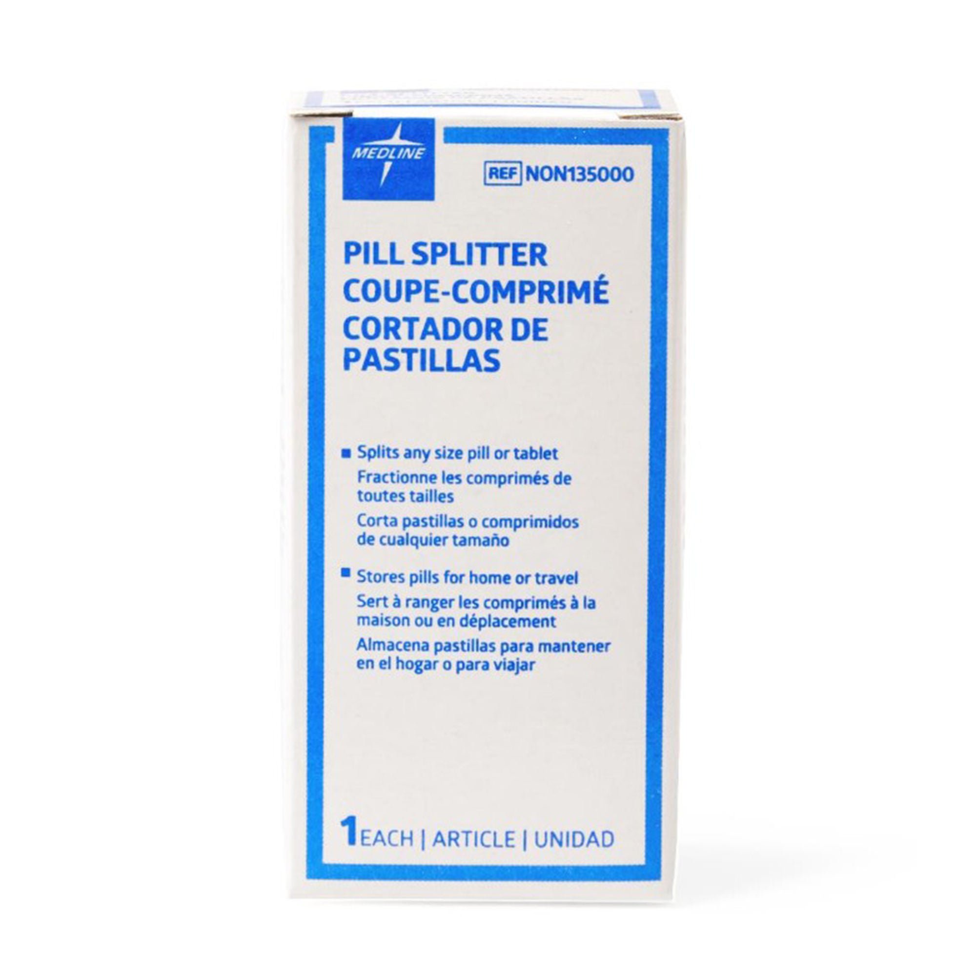 Medline - NON135000 Pill Cutter Hand Operated Blue