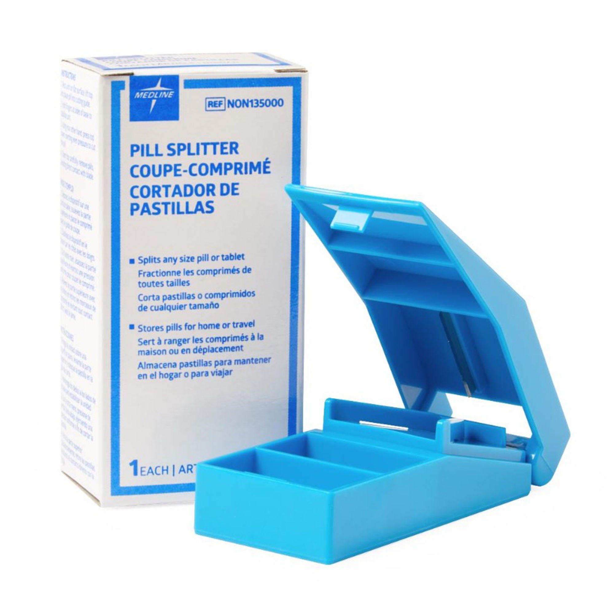 Medline - NON135000 Pill Cutter Hand Operated Blue