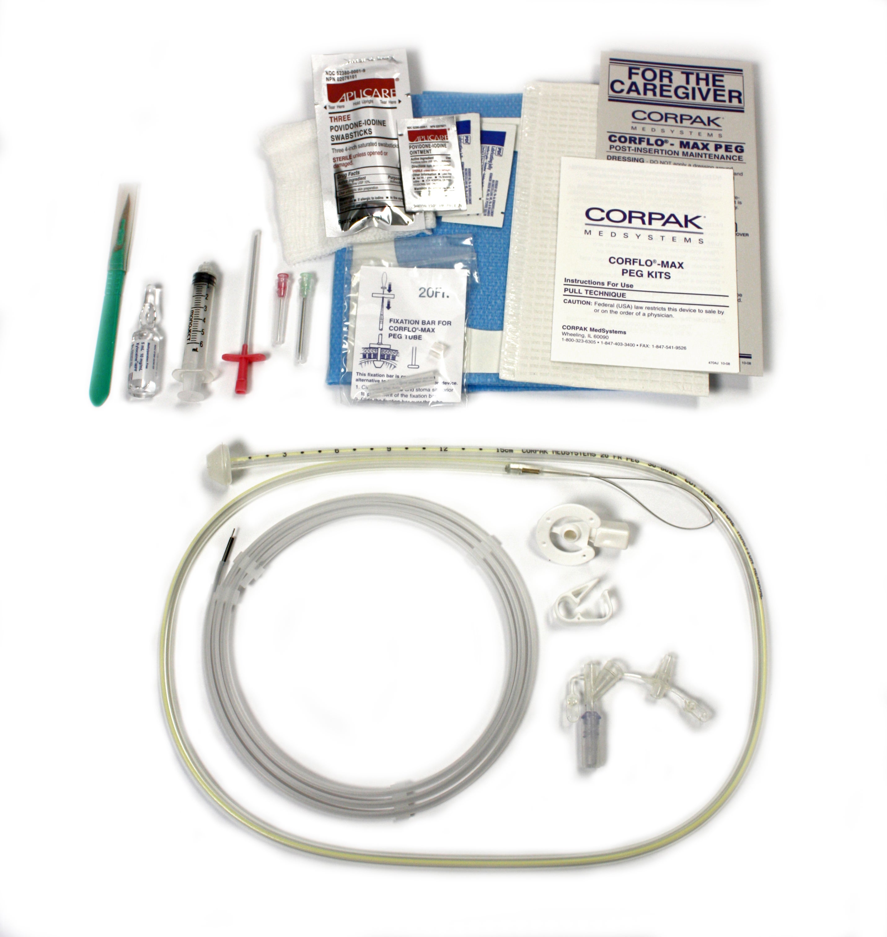 Avanos Medical Sales LLC - 30-6016 Non-Safety PEG Pull Kit CORFLO® 16 Fr. Polyurethane Sterile