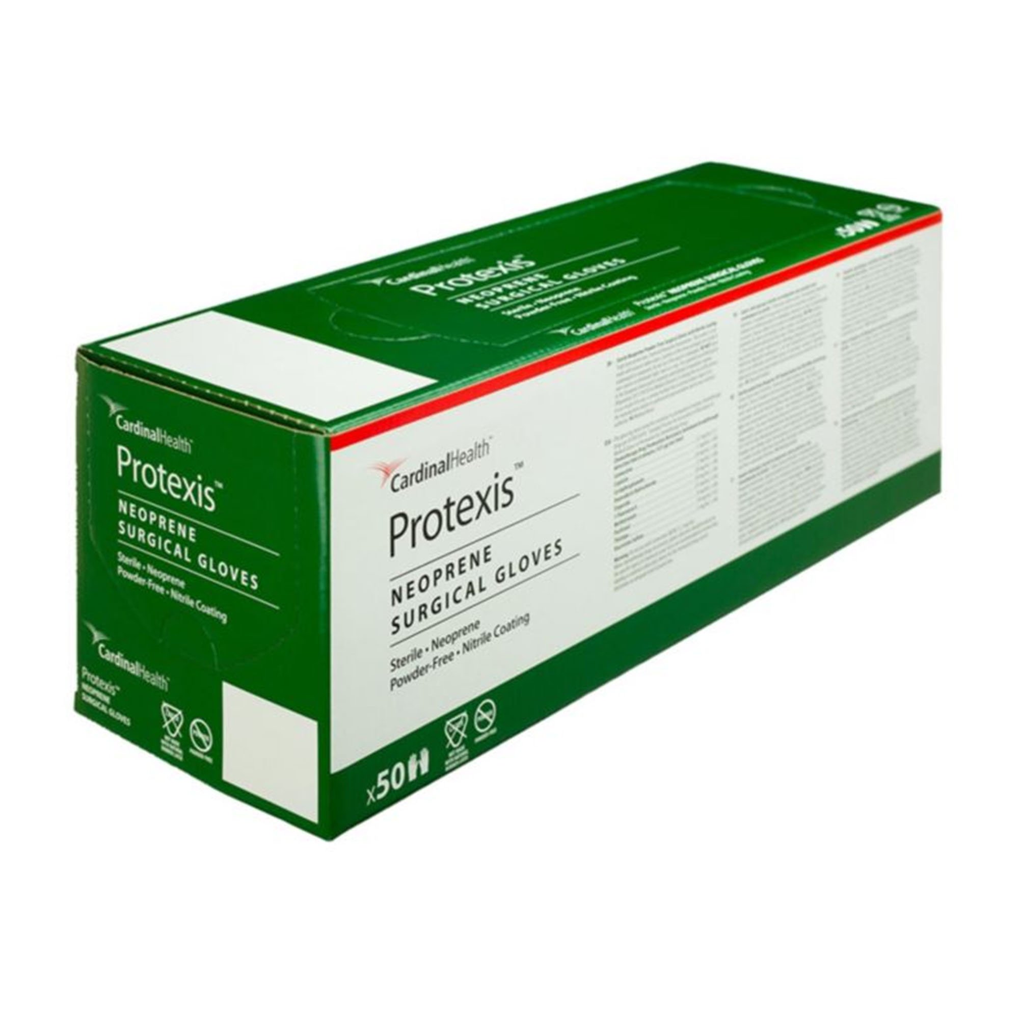 Cardinal 2D73DP85 - Protexis™ Neoprene with Nitrile Coating Surgical Glove, Size 8.5, Ivory - 1/Pair, 50/Box, 200/Case