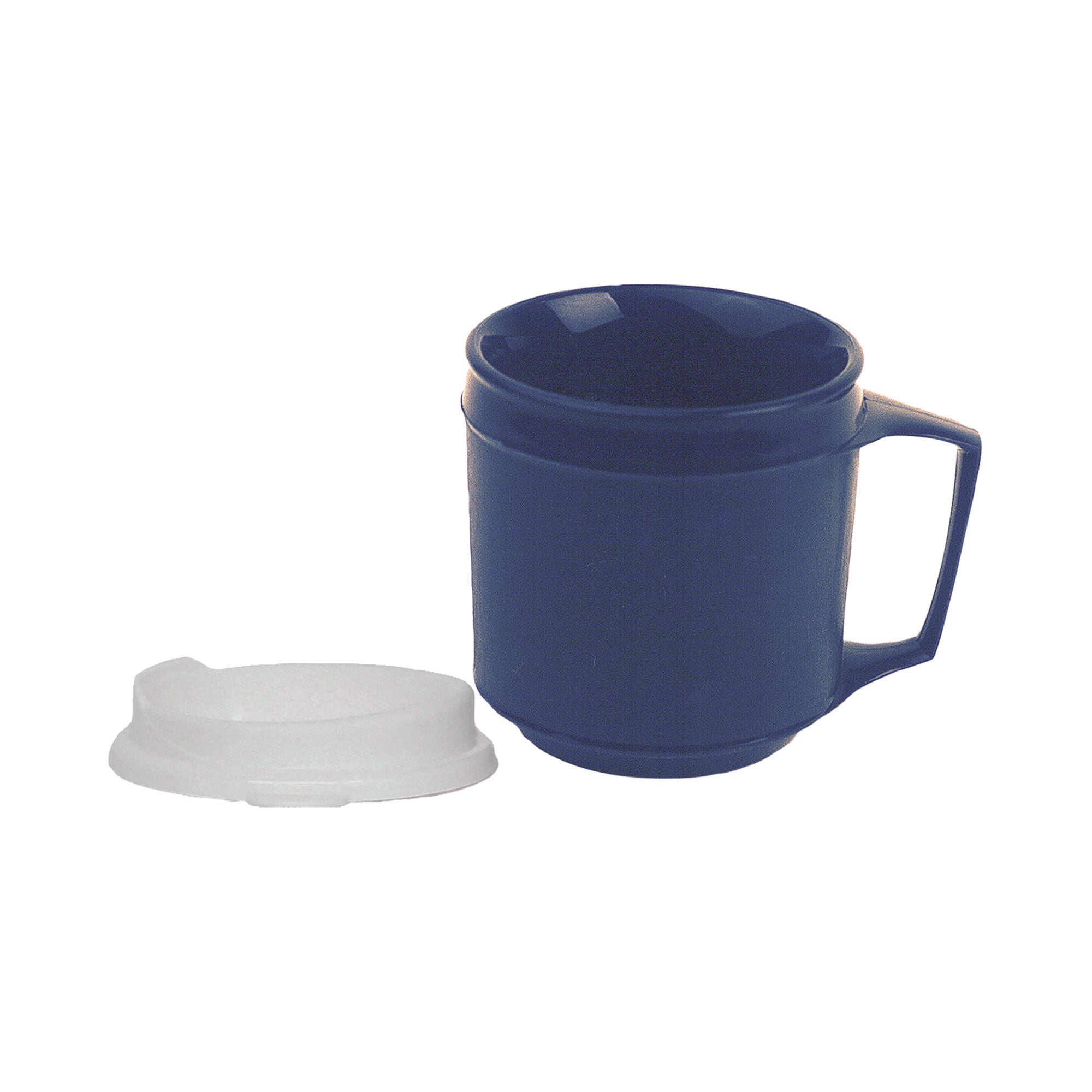 Fabrication Enterprises - 60-1206 Insulated Drinking Mug FabLife™ 8 oz. Plastic Blue Reusable