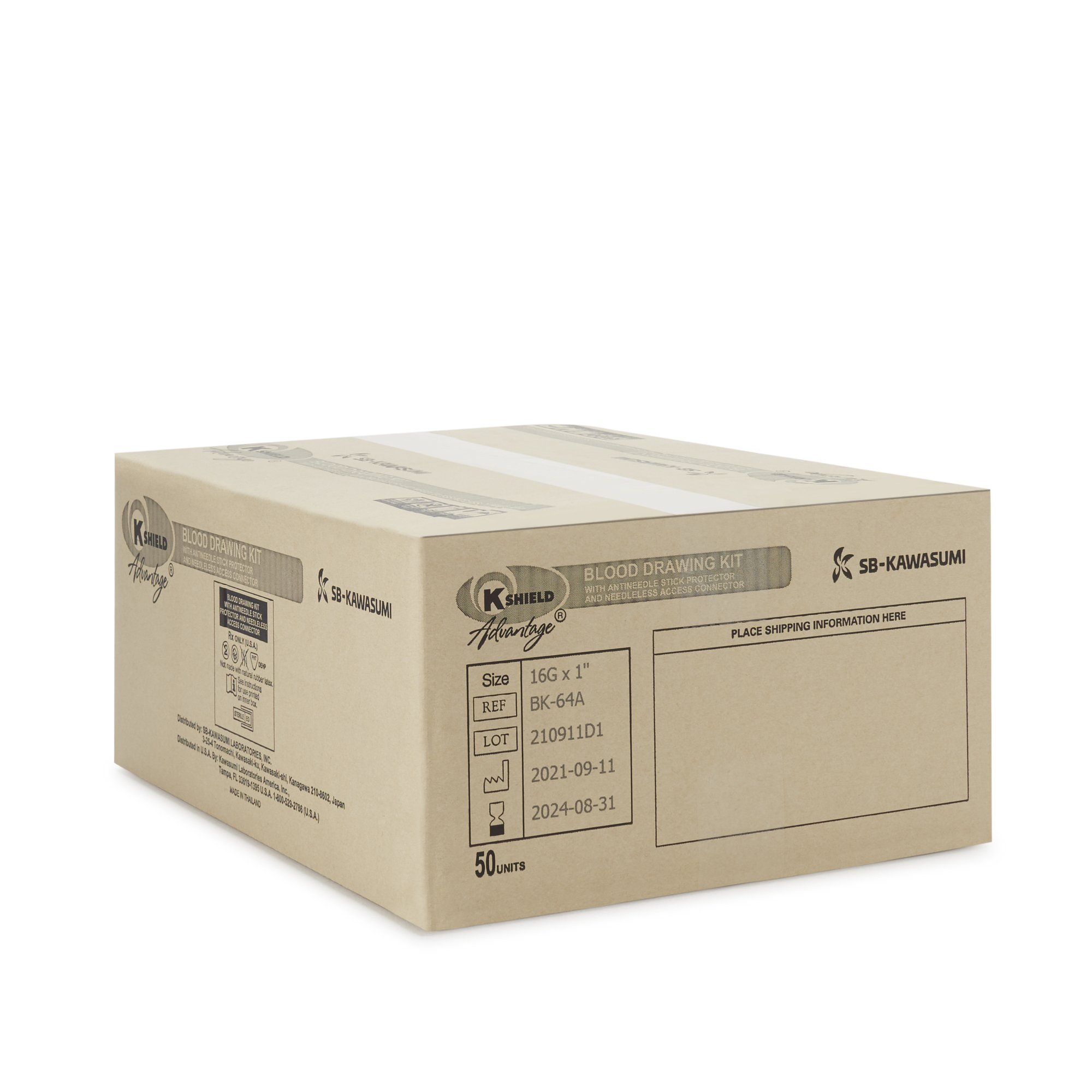 Kawasumi Laboratories - BK-64A K-Shield® Advantage Blood Draw Kit