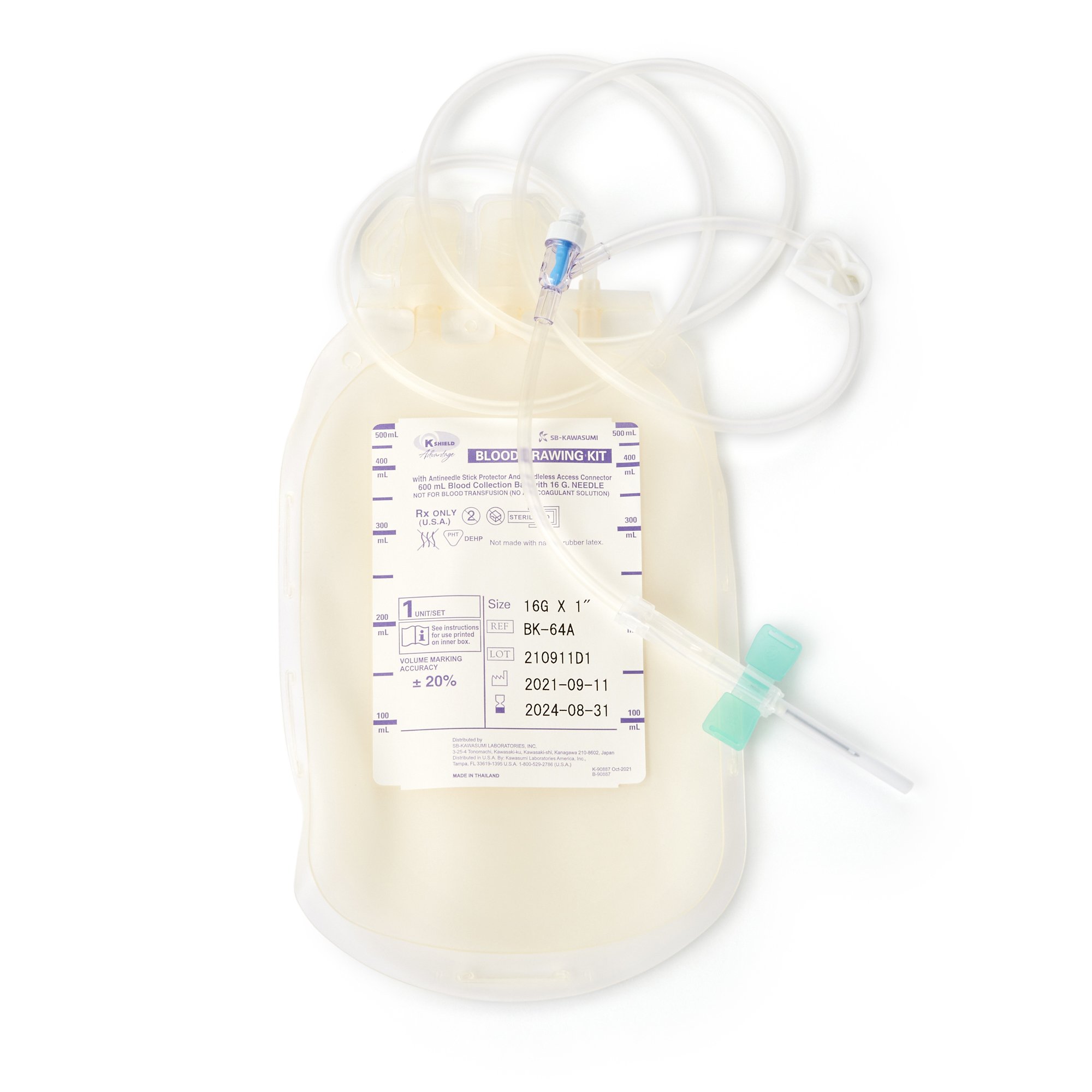 Kawasumi Laboratories - BK-64A K-Shield® Advantage Blood Draw Kit