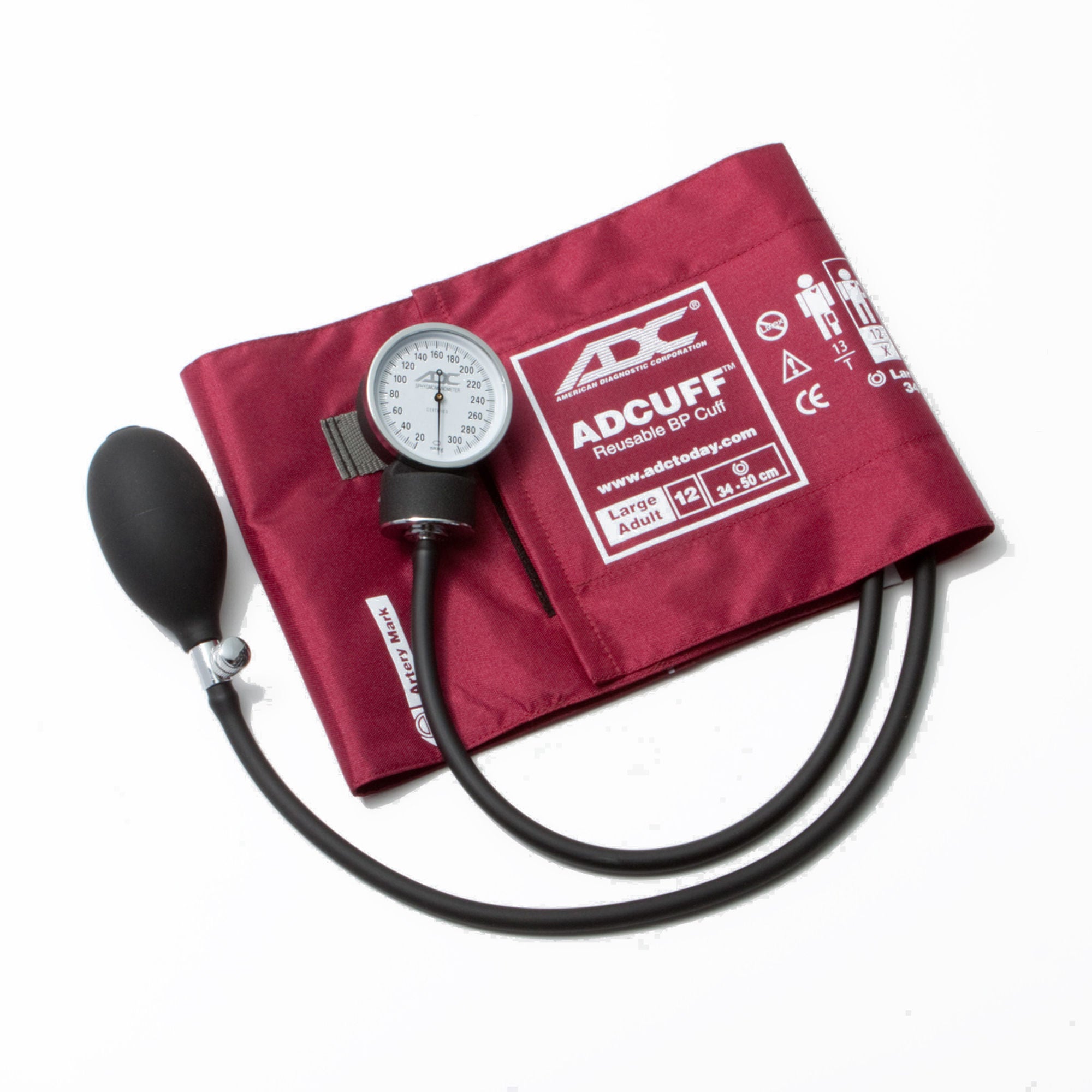 American Diagnostic Corp - 760-12XBD Aneroid Sphygmomanometer Unit Prosphyg™760 Series Large Adult Cuff Arm Nylon Cuff 34 - 50 cm Pocket Aneroid