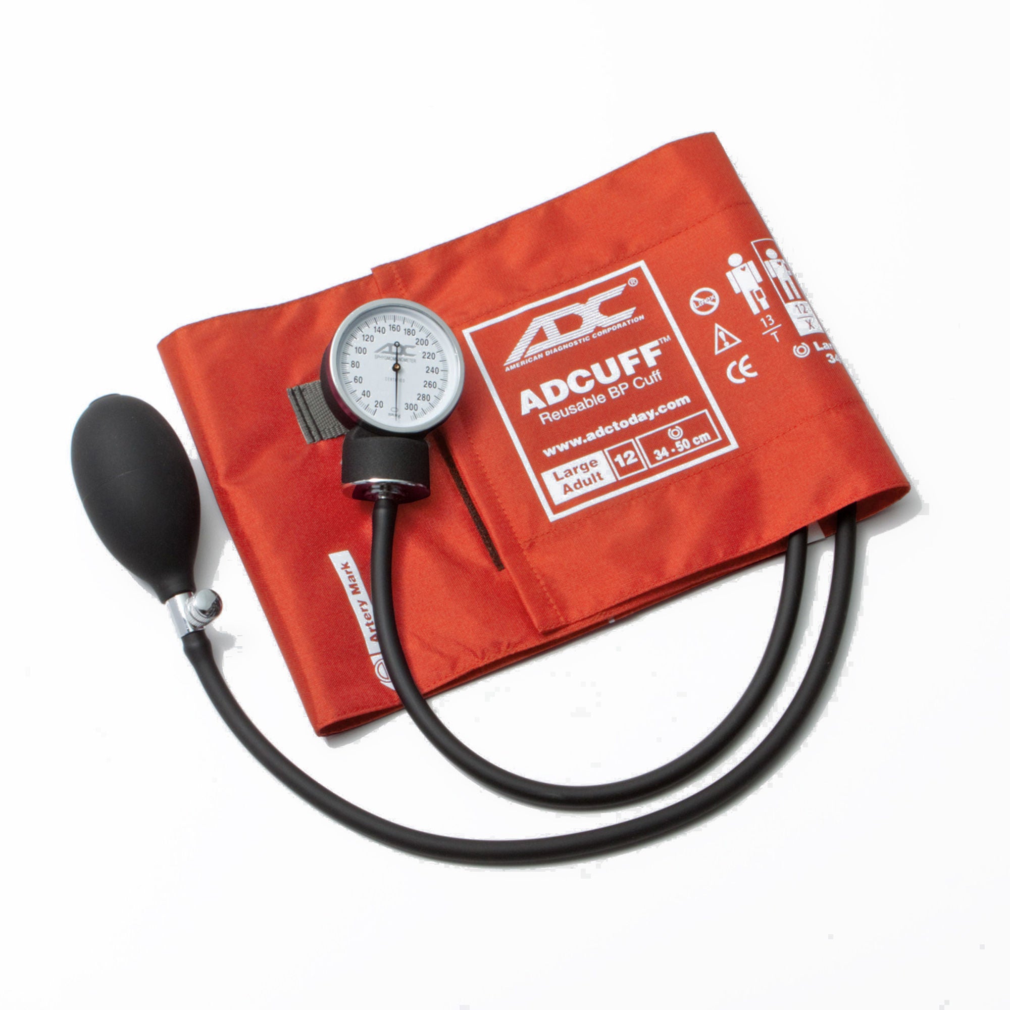 American Diagnostic Corp - 760-12XOR Aneroid Sphygmomanometer Unit Prosphyg™760 Series Large Adult Cuff Arm Nylon Cuff 34 - 50 cm Pocket Aneroid