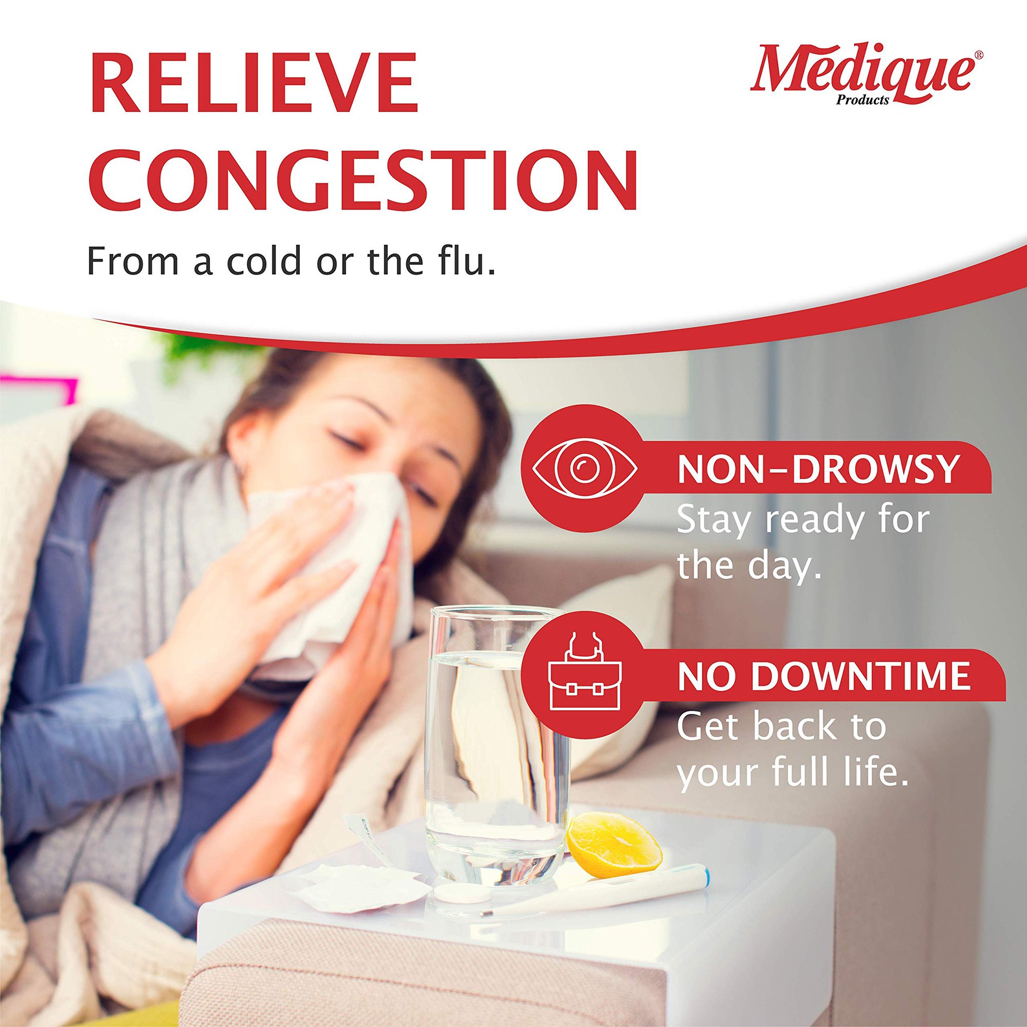 Medique Products 80933 - Medi-First® Phenylephrine Sinus Relief - 100/Box, 2400/Case