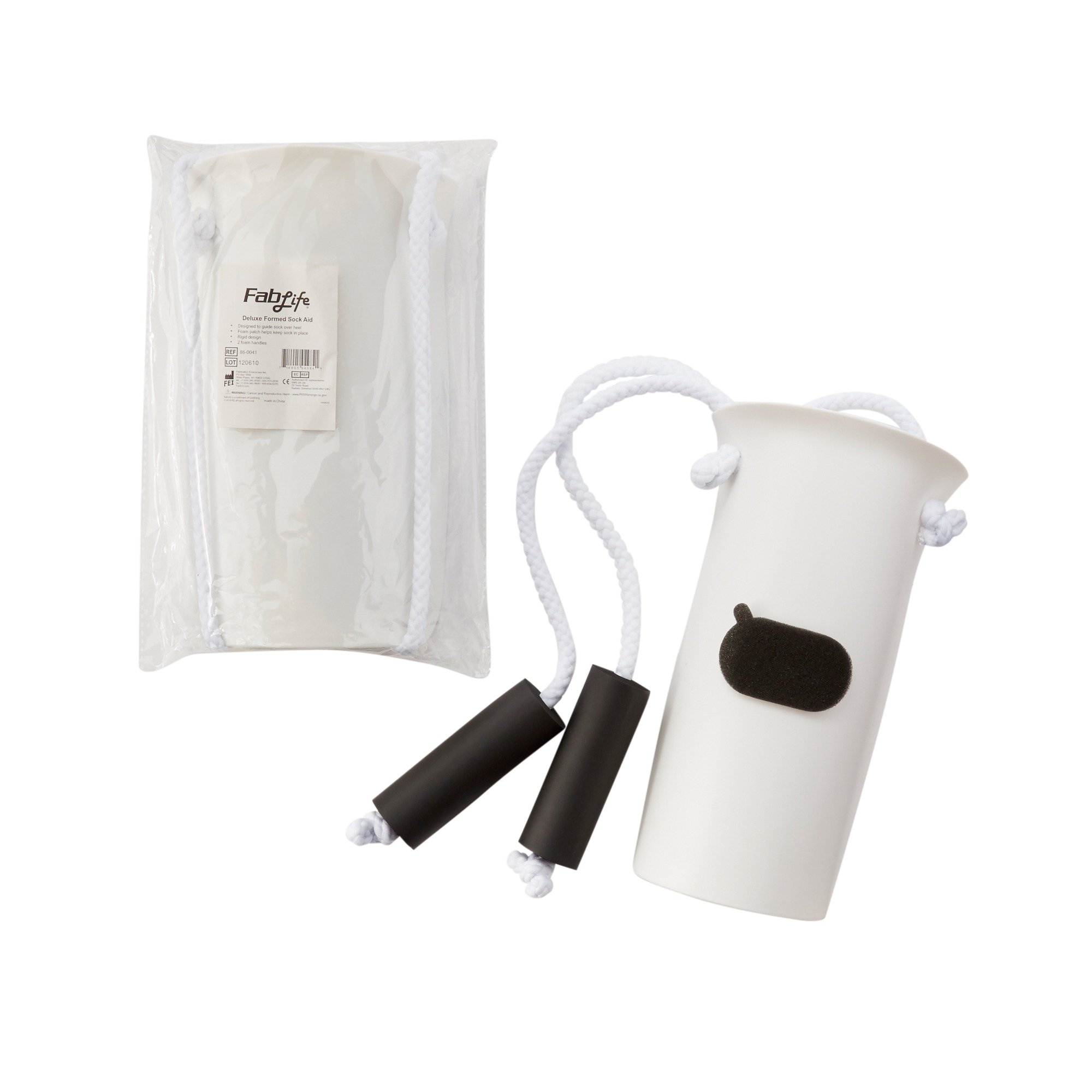 Fabrication Enterprises - 86-0041 FabLife™ Formed Sock & Stocking Aid with Two Handles