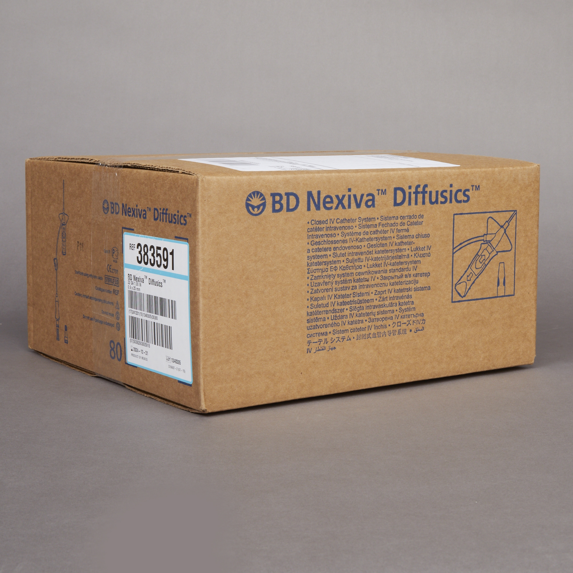 BD 383591 - Nexiva™ Diffusics™ Closed IV Catheter - 1/Each, 20/Box, 80/Case
