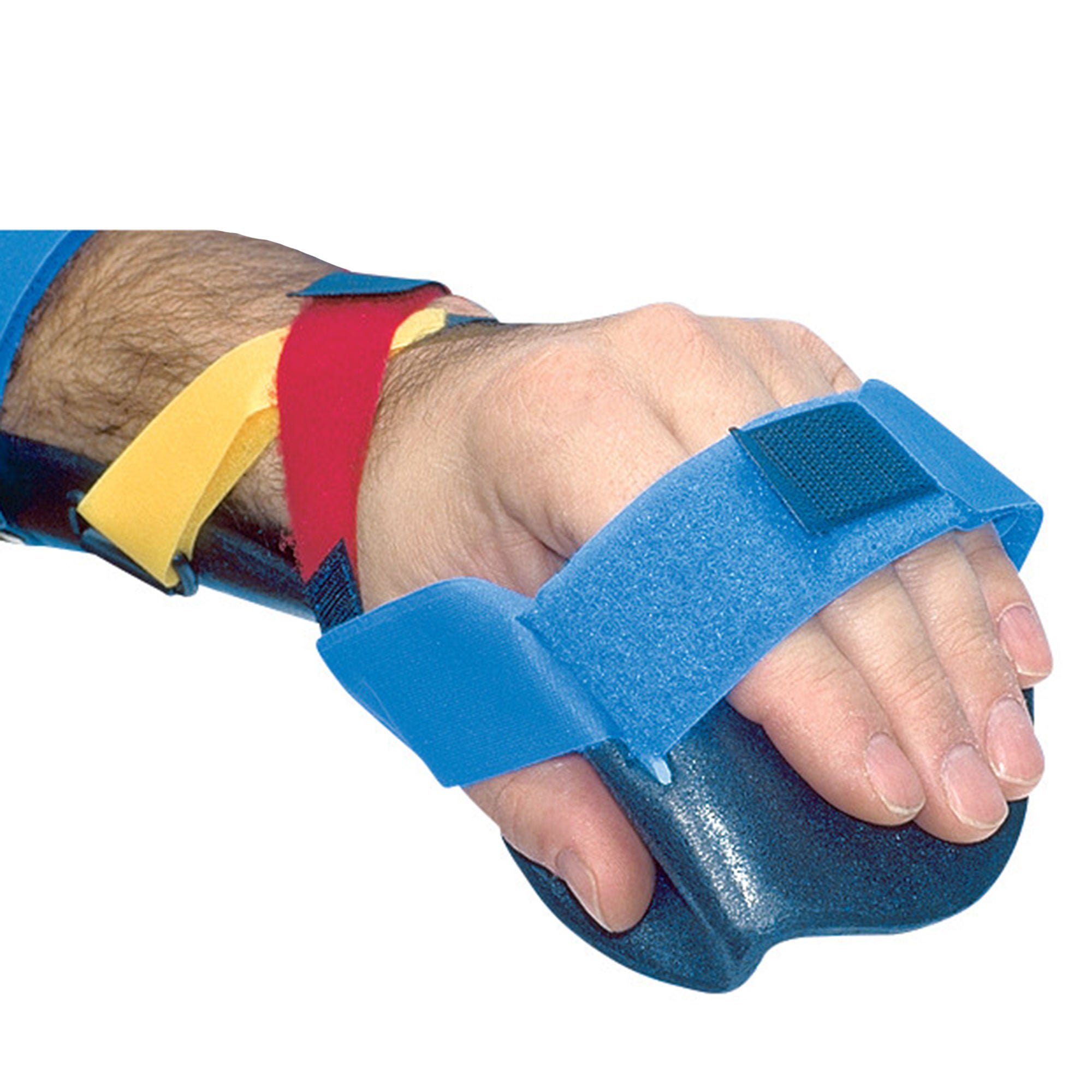 Alimed - 2970002362 Hand Splint AliLite™ Functional Position AliLite™ Material Left Hand Black / Blue / Red / Yellow Medium / Large