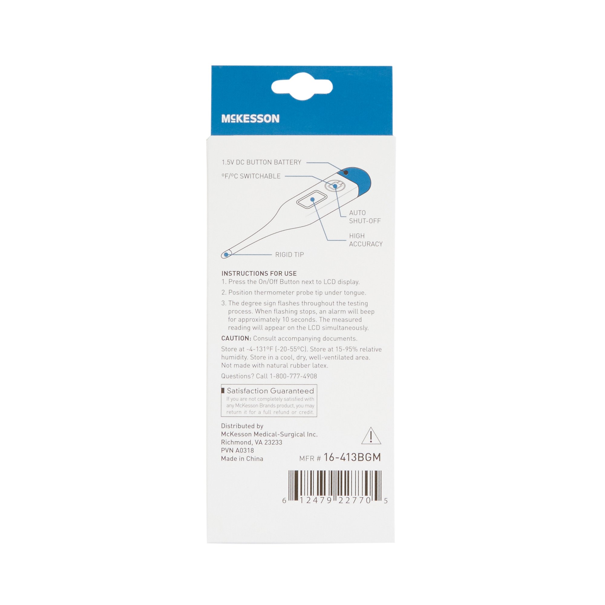 McKesson Brand - 16-413BGM McKesson Digital Thermometer