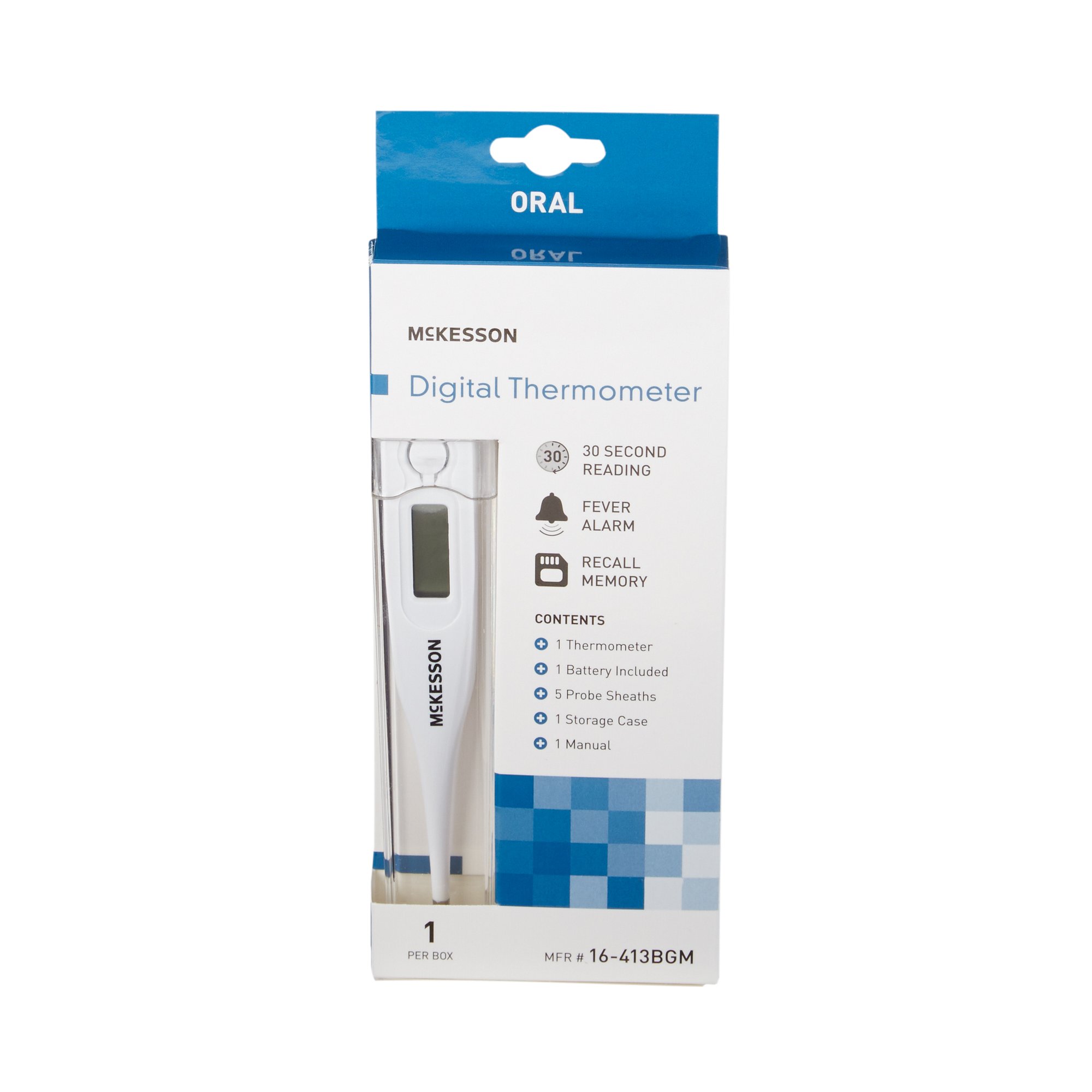 McKesson Brand 16-413BGM - McKesson Digital Thermometer - 1/Each, 12/Box