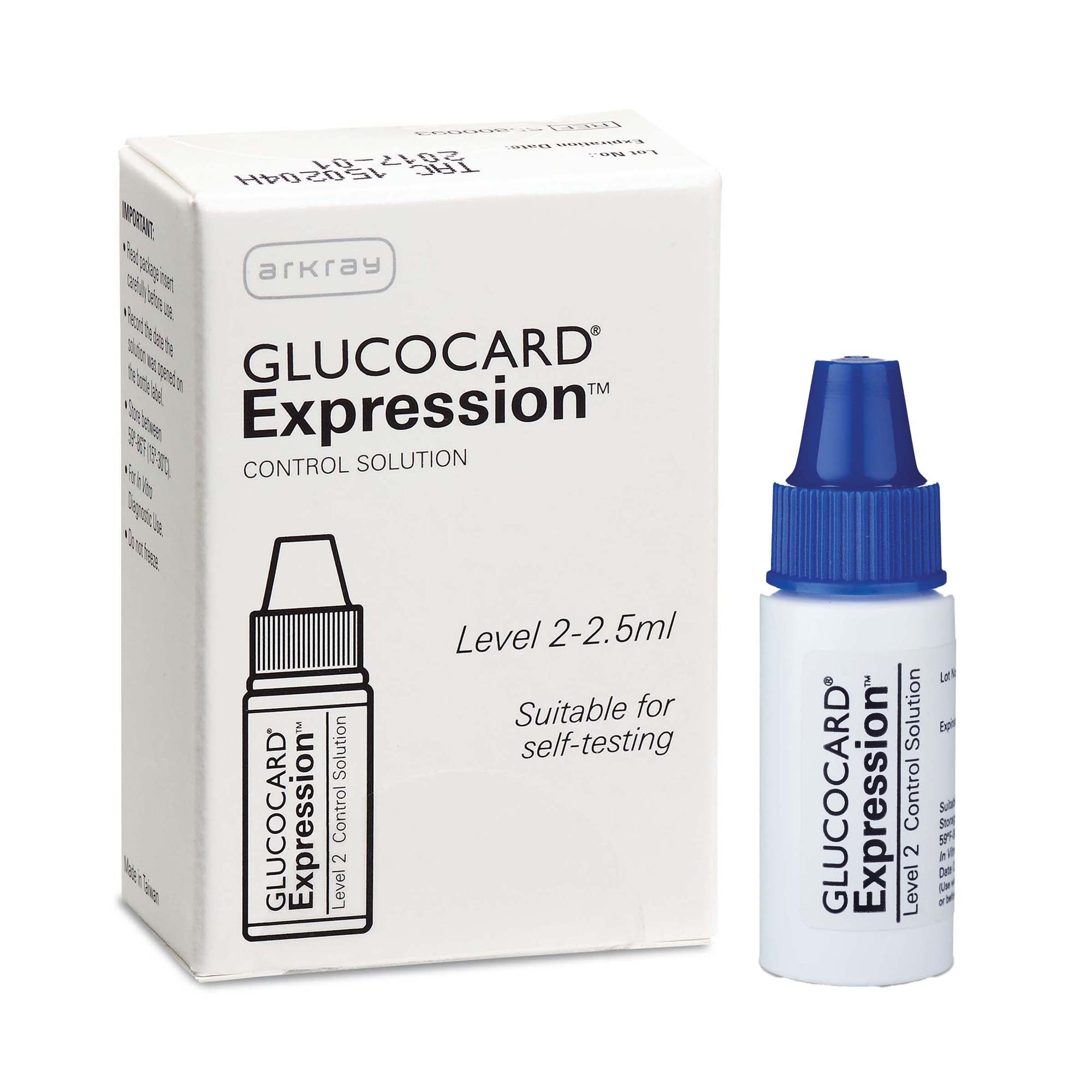 Arkray USA - 570007 Diabetes Management Test Control Glucocard® Expression™ Blood Glucose Level 2 1 X 2.5 mL