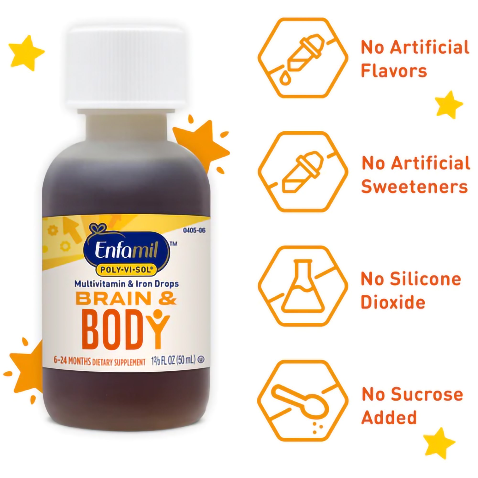 Mead Johnson - 00087040501 Poly·Vi·Sol® with Iron Pediatric Multivitamin Supplement