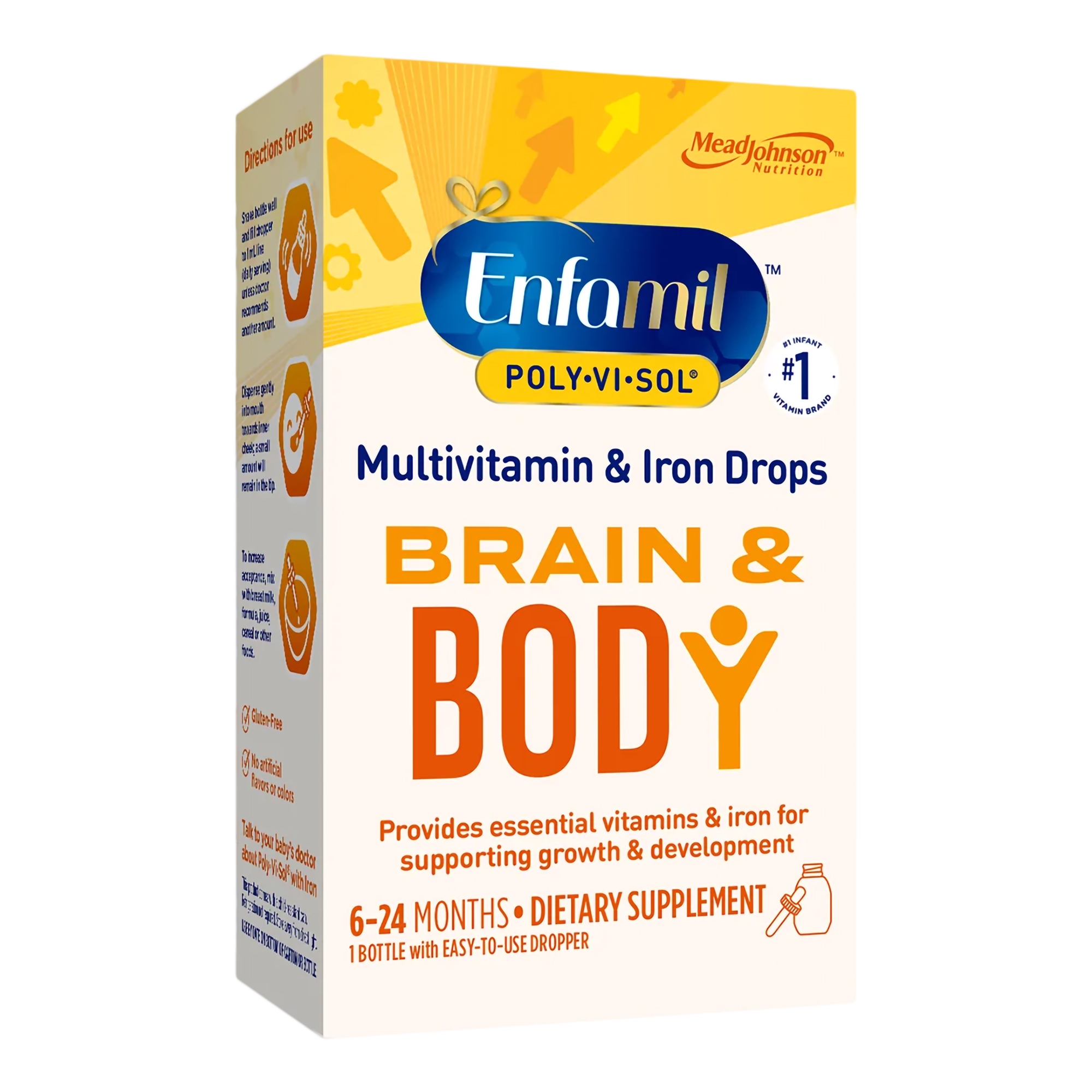 Mead Johnson - 00087040501 Poly·Vi·Sol® with Iron Pediatric Multivitamin Supplement