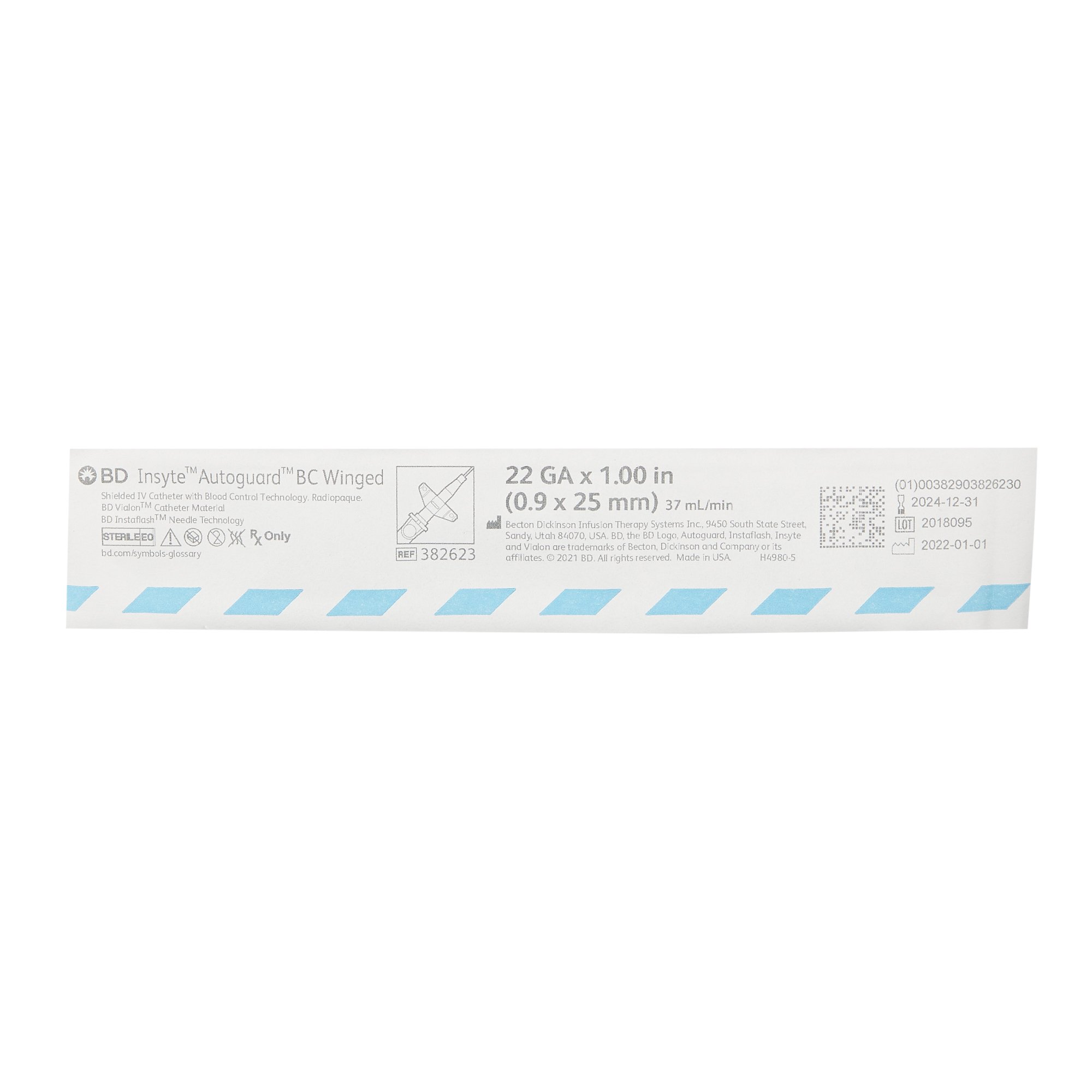 BD 382623 - Insyte™ Autoguard™ BC Peripheral IV Catheter - 1/Each, 50/Box, 200/Case