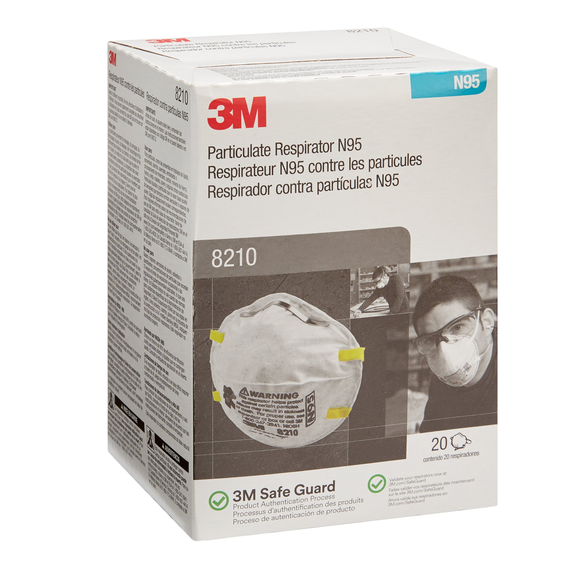 3M Company - 8210 3M Industrial N95 Particulate Respirator Mask