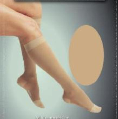 Scott Specialties - 1664 BEI SM Compression Stocking Loving Comfort® Knee High Small Beige Closed Toe