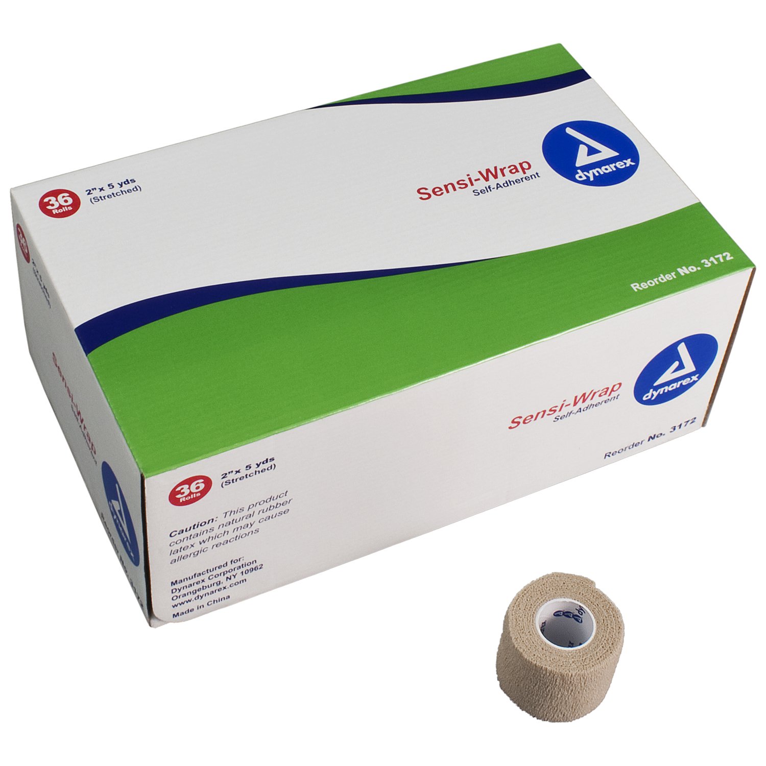 Dynarex - 3172 Sensi-Wrap Self-adherent Closure Cohesive Bandage