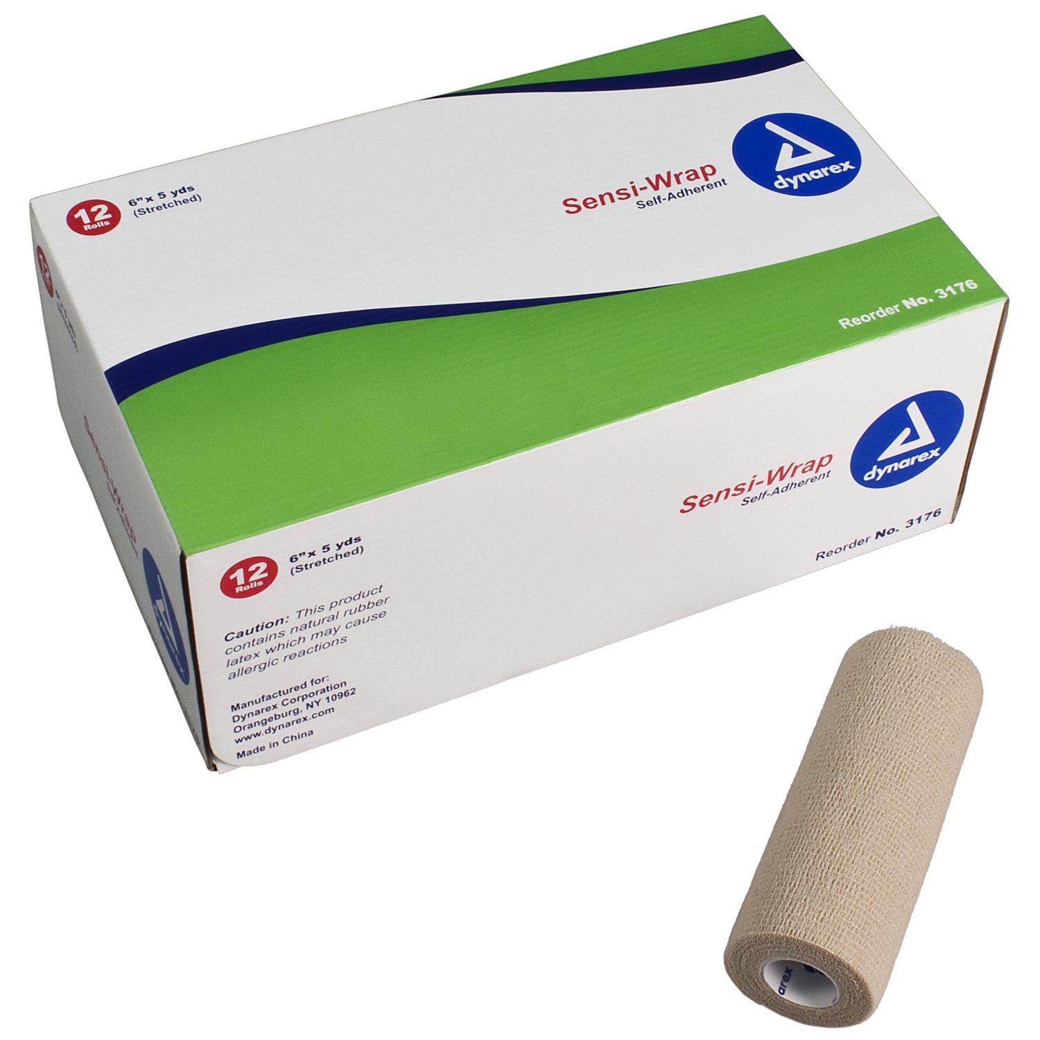 Dynarex - 3176 Sensi-Wrap Self-adherent Closure Cohesive Bandage