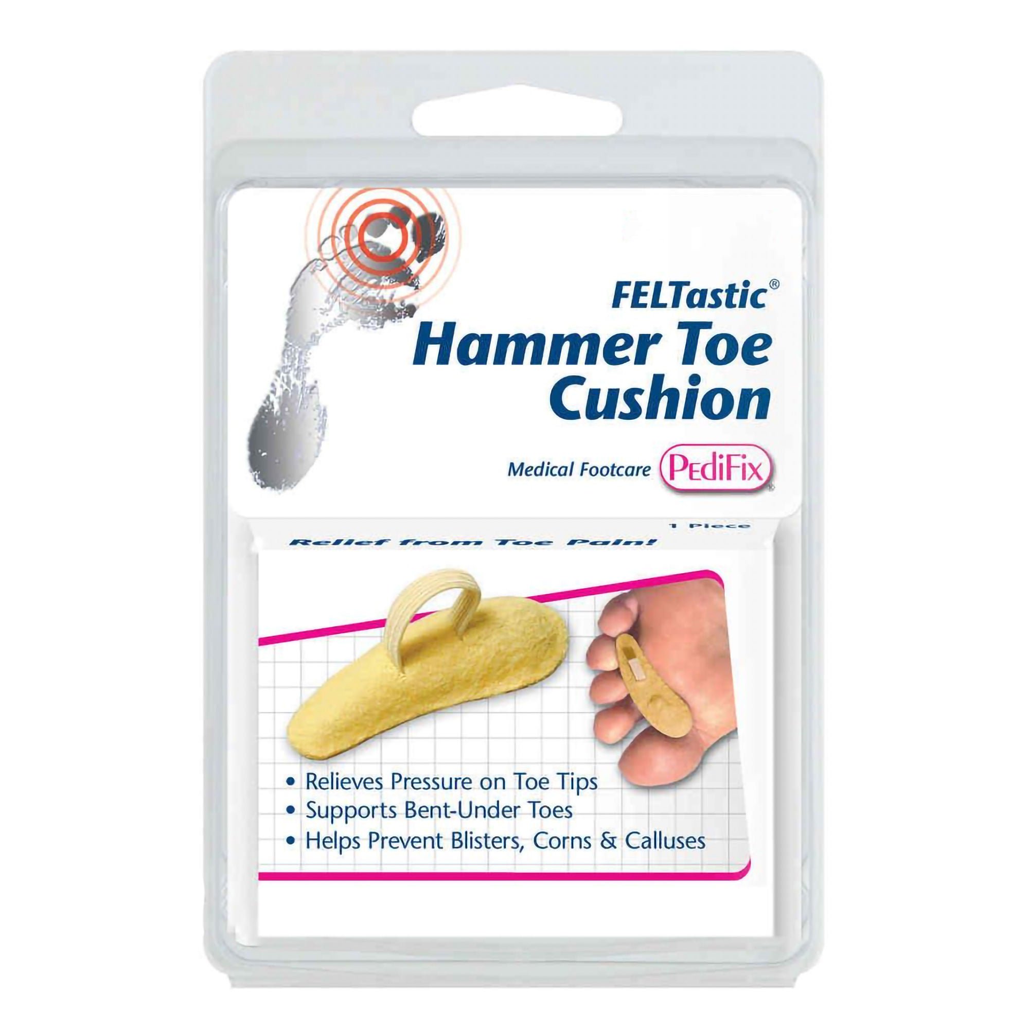 Pedifix - P54-LL Hammer Toe Cushion FELTastic® Large Pull-On Left Foot