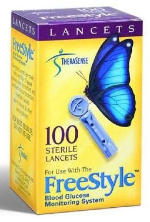 Abbott - 13001 Lancet for Lancing Device Freestyle™ 28 Gauge Non-Safety Twist Off Cap Finger