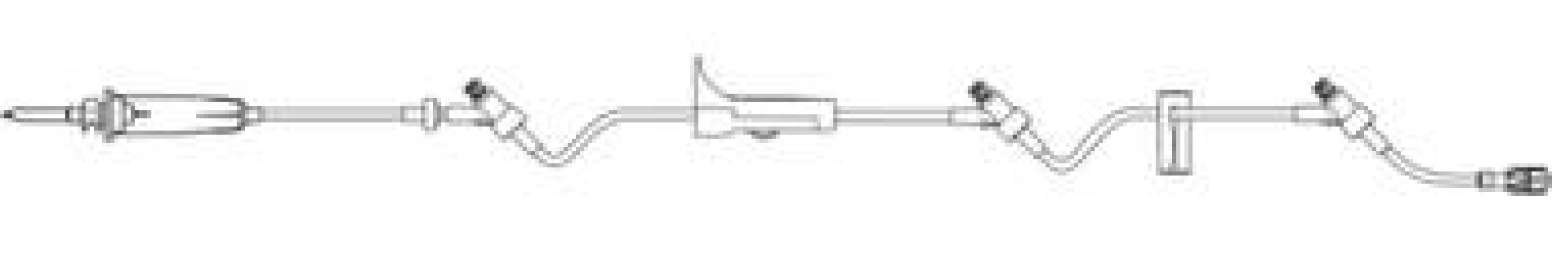 B. Braun - 354206 Primary IV Administration Set Caresite® Gravity 3 Ports 60 Drops / mL Drip Rate Without Filter 88 Inch Tubing Solution