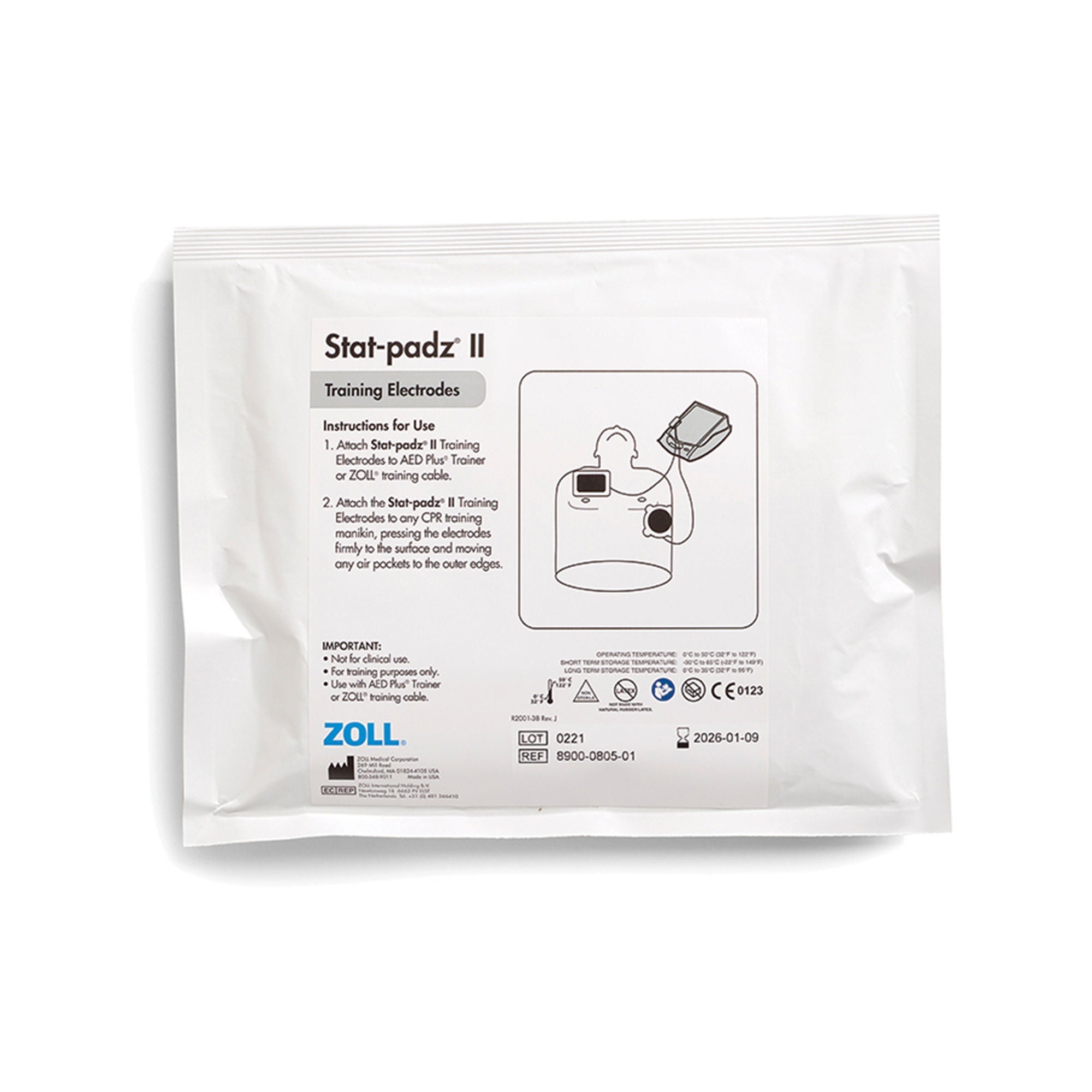 Zoll Medical - 8900-0805-01 Training Electrode Stat-Padz® II