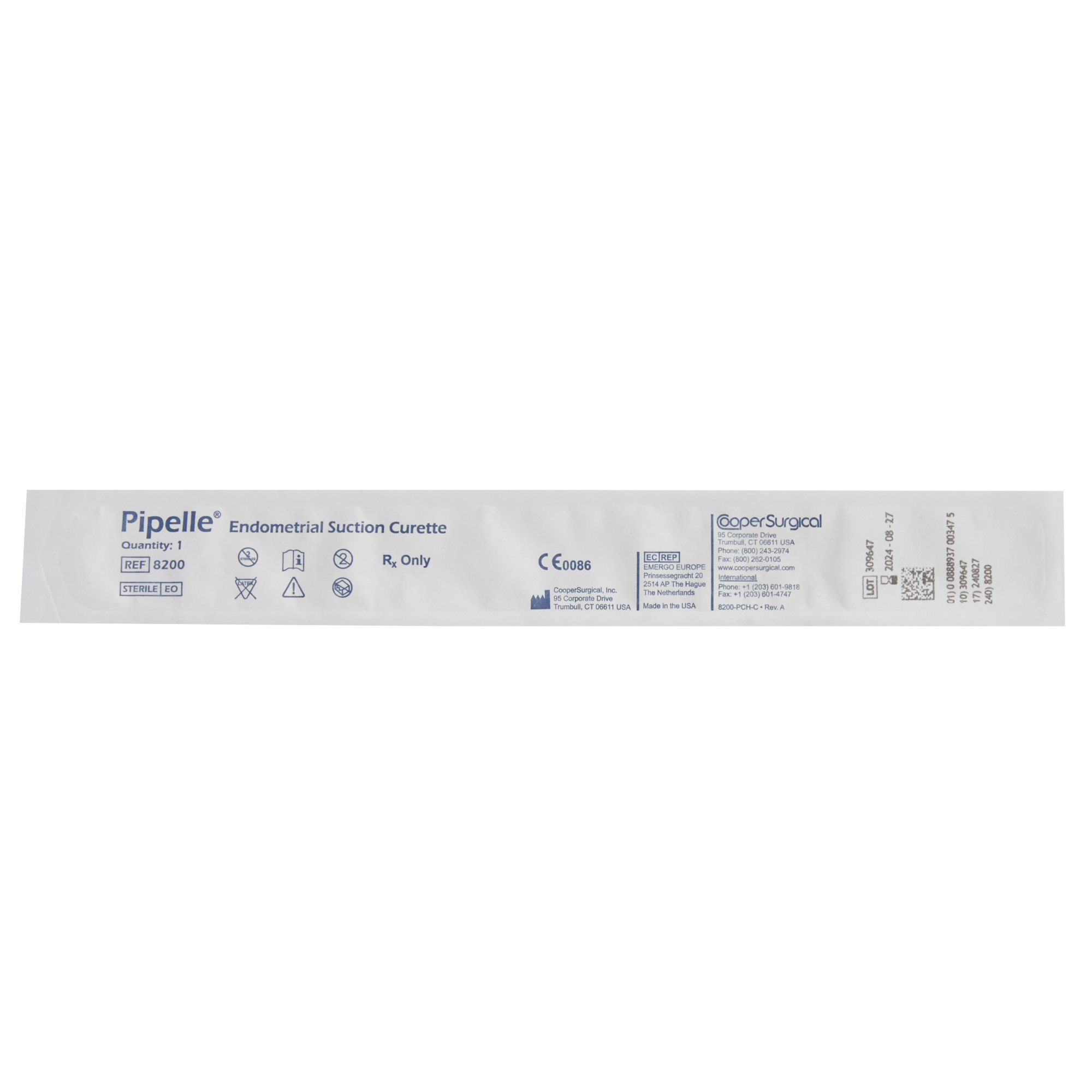 Cooper Surgical 8200 - Pipelle® Endometrial Biopsy Curette - 25/Box