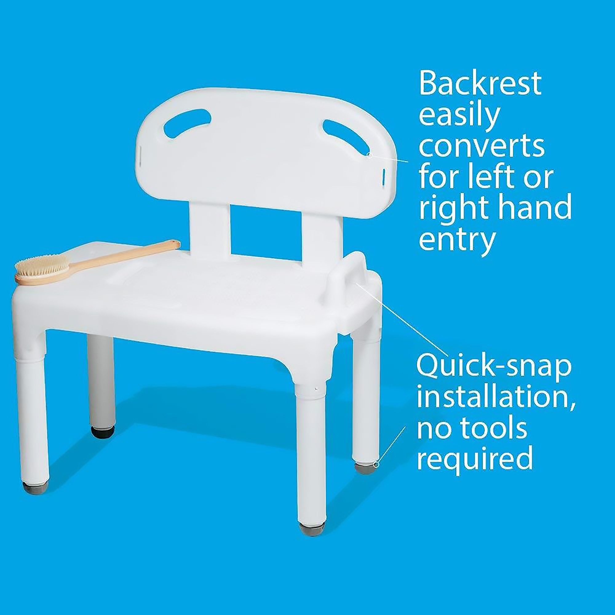 Drive DeVilbiss Healthcare FGB170C0 0000 - Carex® Bath Transfer Bench, 17½ to 22½ Seat Height - 1/Each