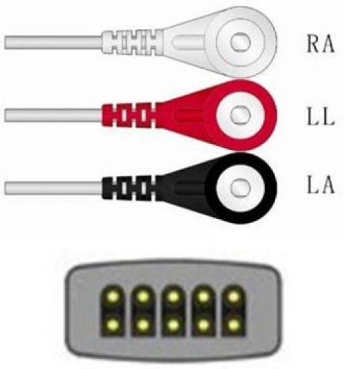 Sage Services Group - L04-03-29S ECG Lead Set Sage Services Adult, Reusable, 2.5m