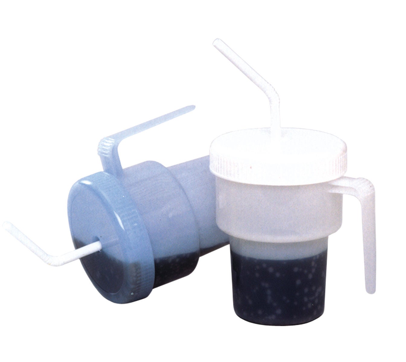 Fabrication Enterprises - 60-1001 Drinking Cup Lid Kennedy For 7 oz. Kennedy Cups Blue Plastic Reusable