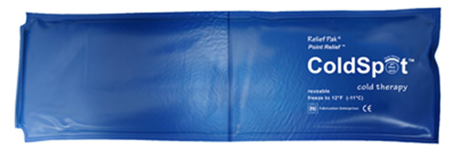 Fabrication Enterprises - 11-1005 Cold Pack Relief Pak® ColdSpot™ General Purpose Slim 3 X 11 Inch Vinyl / Gel Reusable